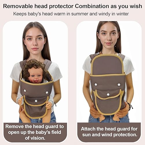 Miniatura 5 de Portabebés 4 en 1 para recién nacidos a niños pequeños, soporte ergonómico ajustable, portátil, convertible, mochila delantera y trasera, para bebés
