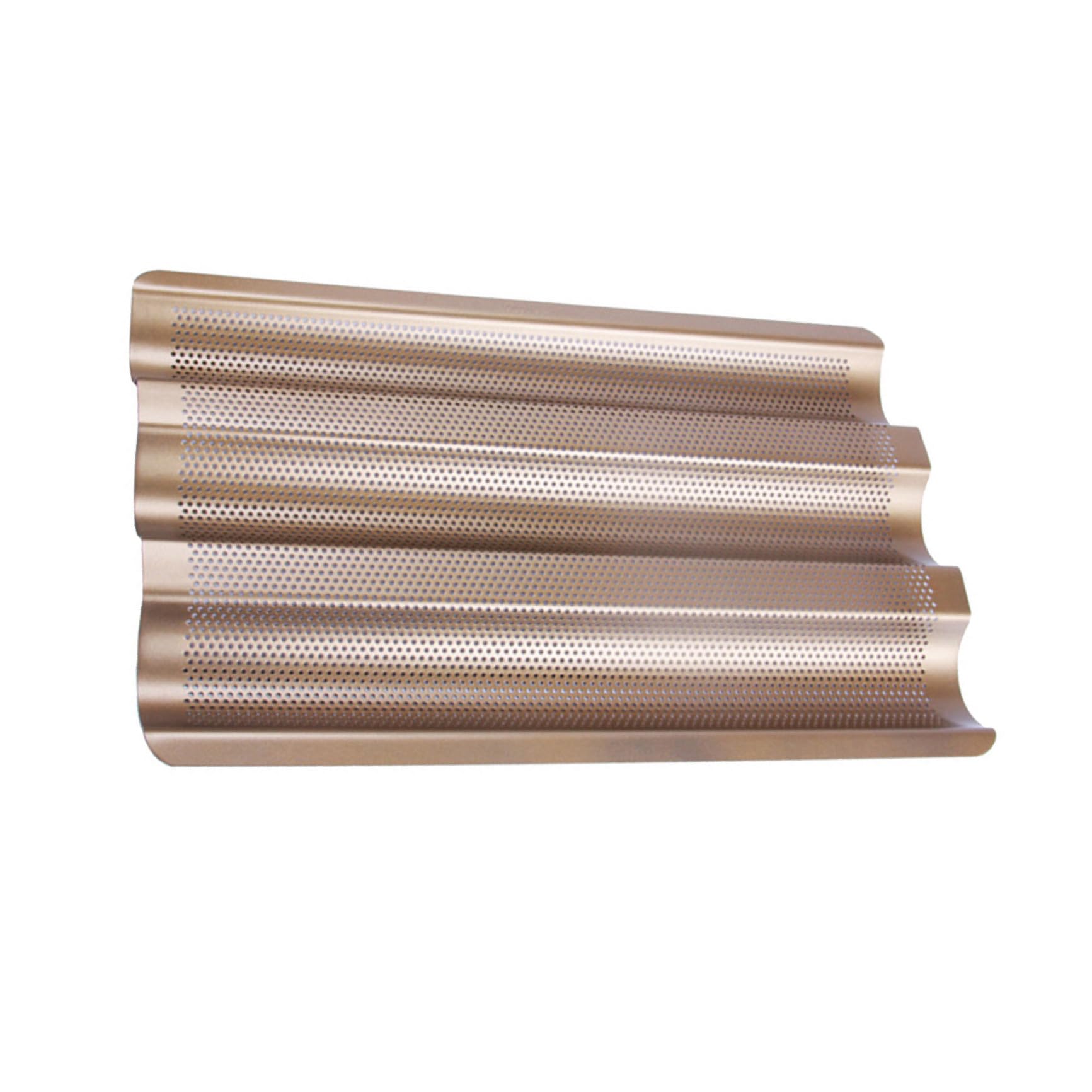 Molde para Pan Francés con Revestimiento Antiadherente Bandeja Perforada para Horno Pequeño Molde para Baguettes Accesorios para Hacer Pan