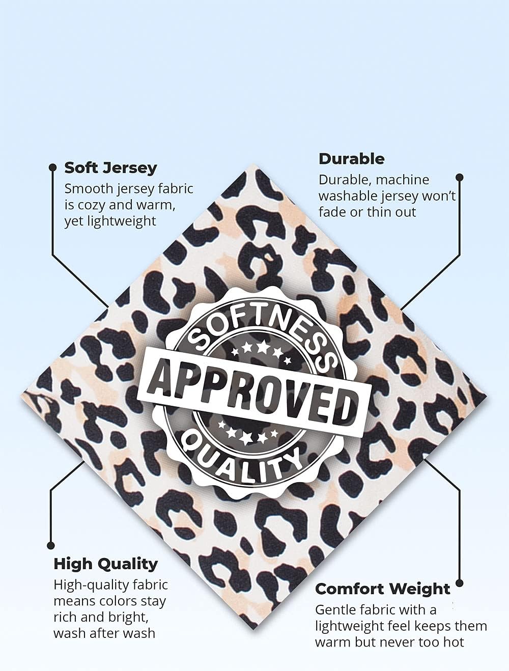 PajamaGram Womens Pajama Sets - Cotton Pajamas For Women, Leopard Print - Image 5