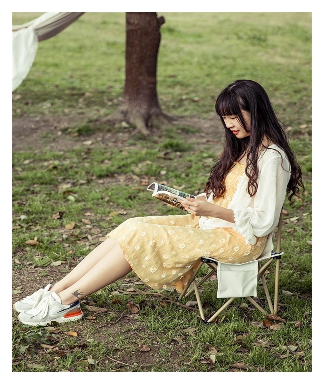 Removable Portable Folding Camping Chair Outdoor Ultralight Footstool Walking Picnic