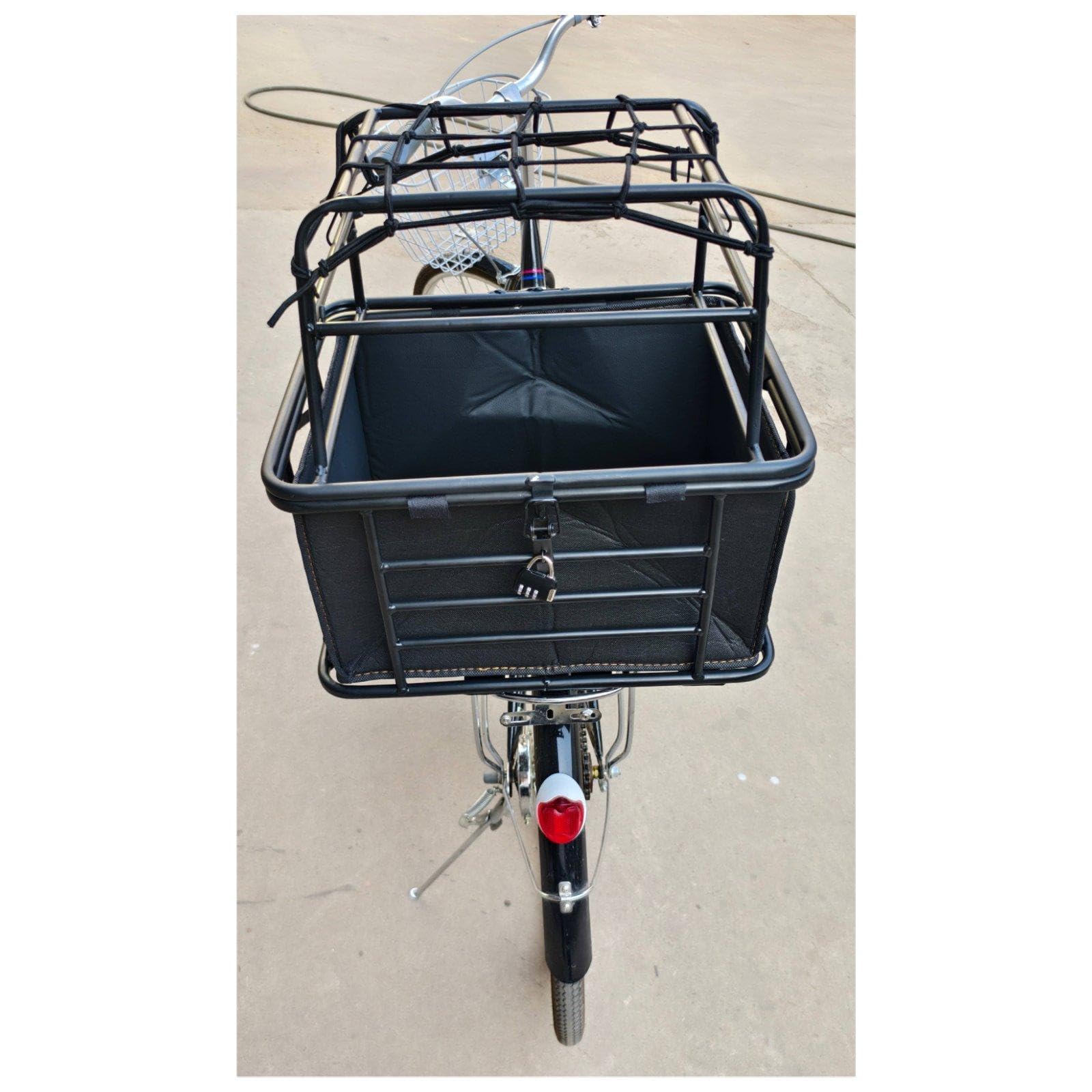 Cesta para Perros para Bicicleta con Tapa, Organizador Resistente para Guardar Accesorios de Camping, Ciclismo Y Viajes, con Forro