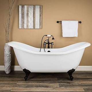 Vintage Tub & Bath Serenity 72 Inch Acrylic Double Slipper Clawfoot Tub ...