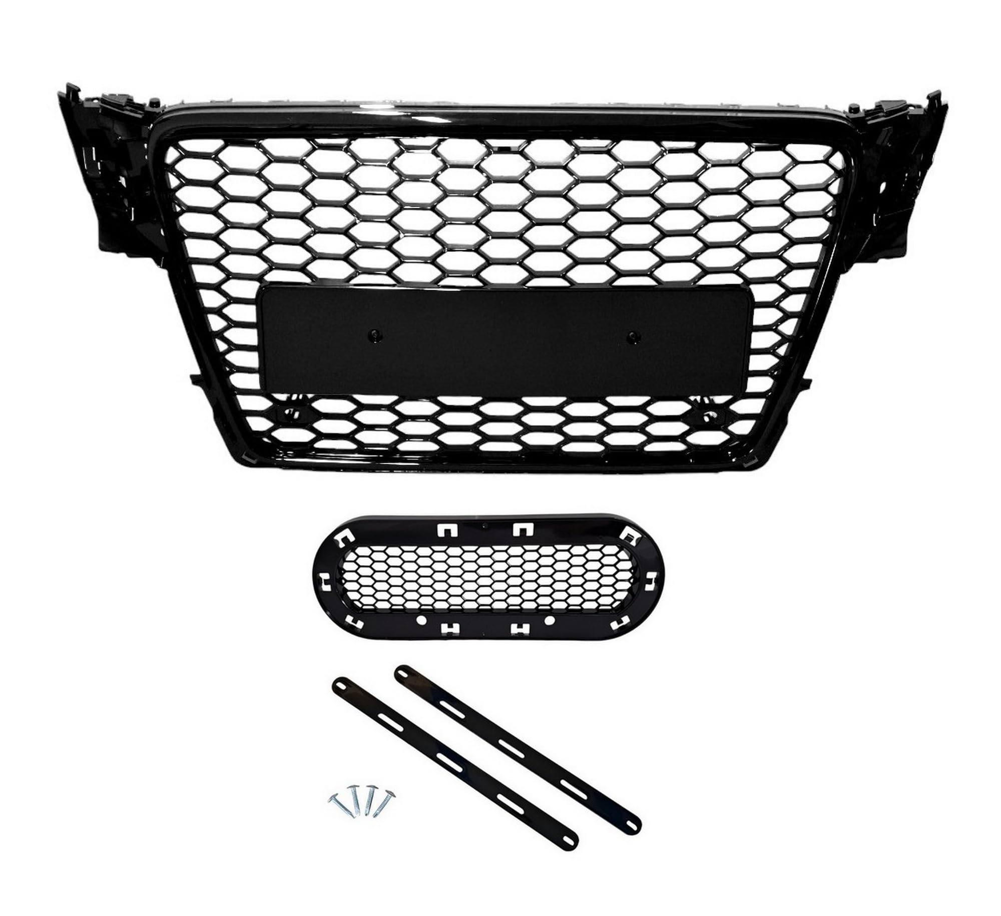 Griglia Anteriore Maschera Calandra Nero Lucido Compatibile Con A4 S4 B8 8K 07-12