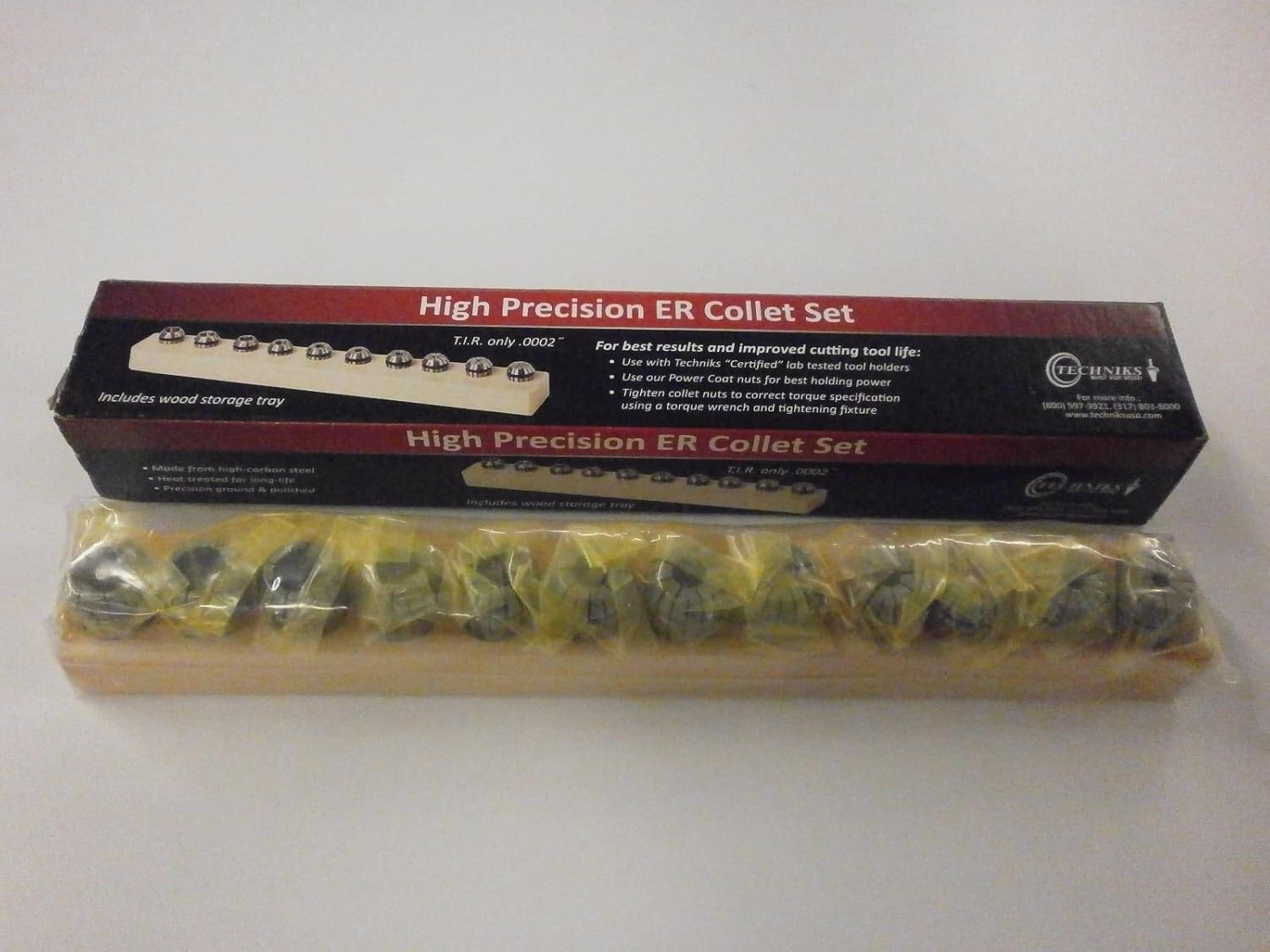 Part NO. TEI04210IS Techniks 04210IS, 12-Piece ER16 Collet Set, Inch Range: 5/32-1/2" by 32nds