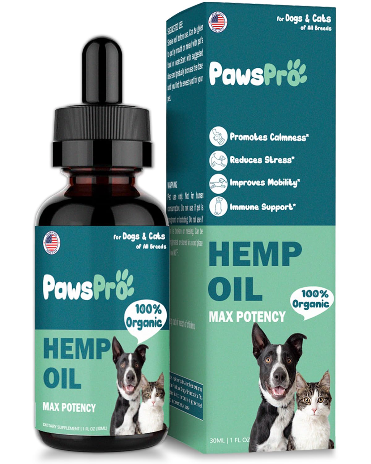 PawsPro Hemp Oil for Dogs and Cats