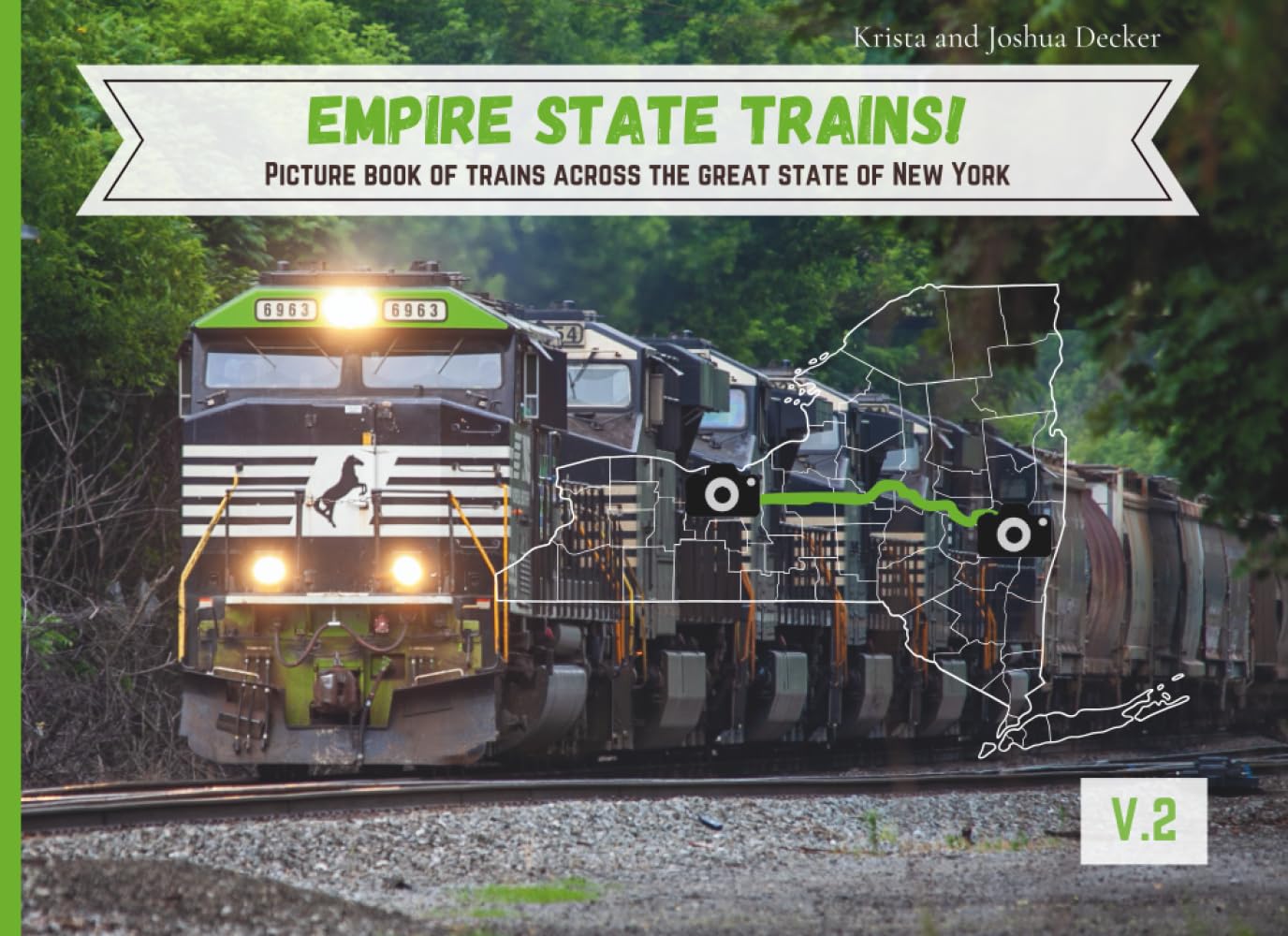 Empire State Trains!: Picture Book of Freight Trains Across the Great State of New York. Volume 2.