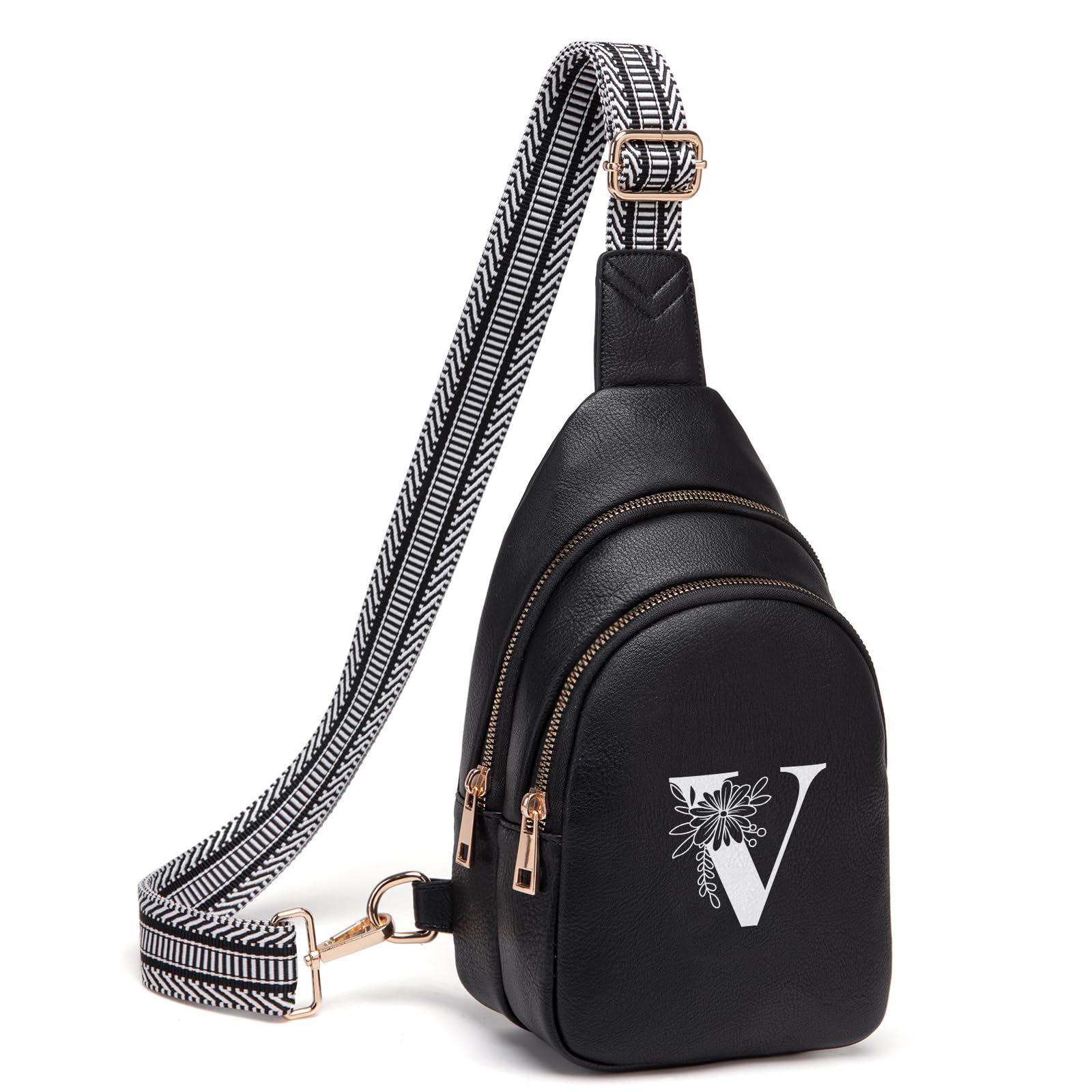Viverte Crossbody Bags for Women Initial Sling Bag Cross Body Fanny Packs Personalized Gifts for Mom Women Wife