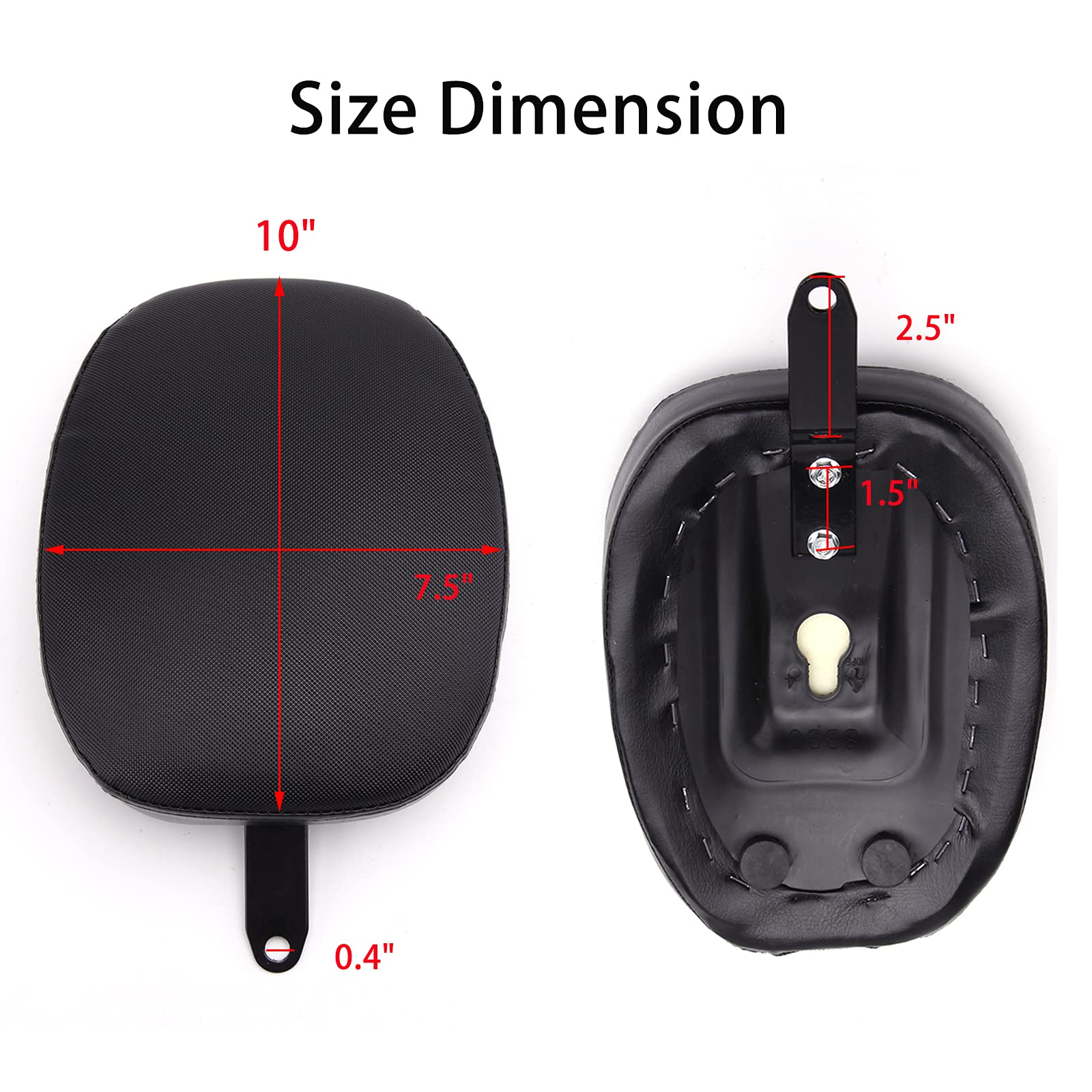Coussin de siège moto passager arrière siège Compatible avec Sportster 48 Forty Eight XL 1200X 2010-2015 XL883 XL1200.