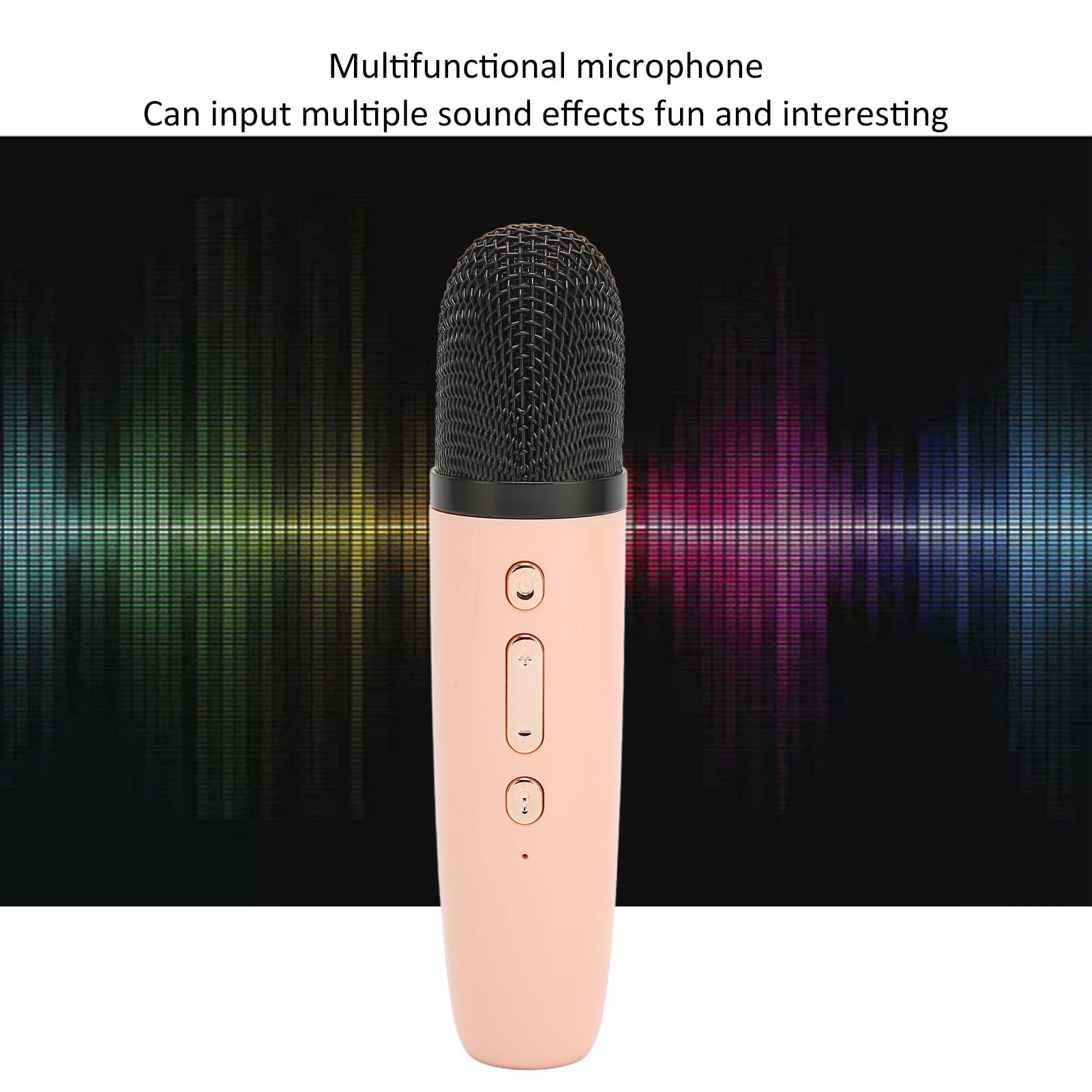 Mini Karaoke Machine per Bambini, Altoparlante Karaoke Bluetooth Portatile con 1 Microfono Wireless, Canzoni Giocattoli Regali di Compleanno per Ragazze 4, 5, 6, 7, 8 Anni Toddler Teens(Rosa)