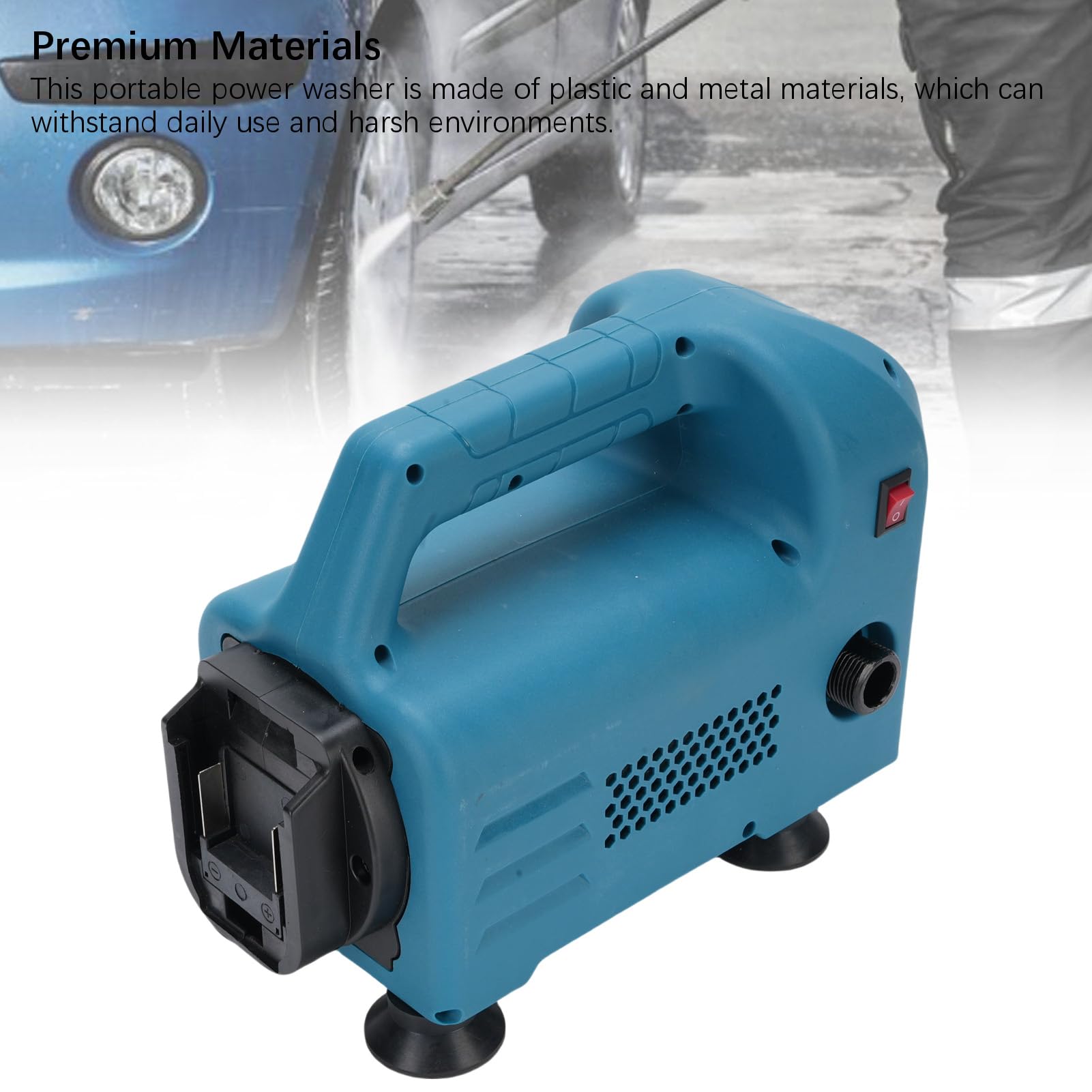 Marhynchus Idropulitrice a Batteria, Materiale ABS, Pressione 150 Bar per Lavaggio Auto, Irrigazione Piante e Pulizia Generale con compatibilità Batteria per BL1815 BL1820
