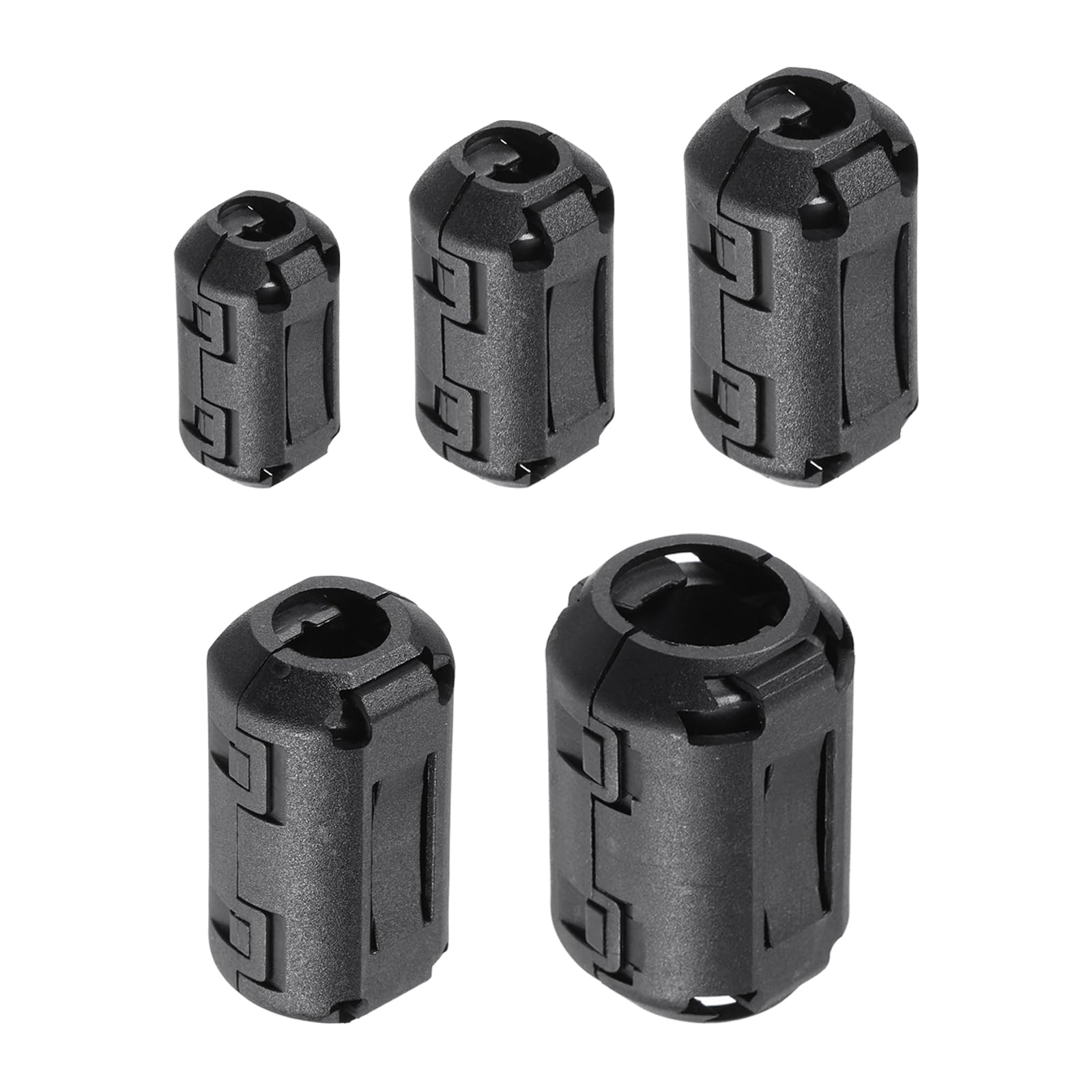QUARKZMAN Fermo Ferrite Anello Nucleo Anti-interferenza Rumore per 3mm/ 5mm/ 7mm/ 9mm/ 13mm Diametro Cavo TV Altoparlanti Radio Audio Equipaggiamento 60pz