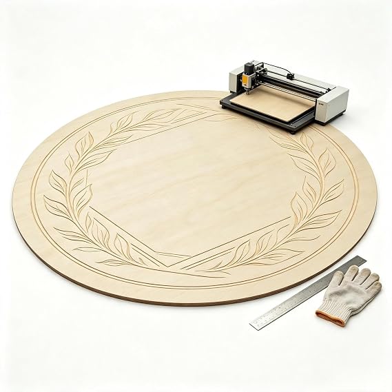 15 Pieces Unfinished Wooden Circles for Crafts 30cm Blank Wood Slices Round Cutouts for DIY Painting and Home Decoration