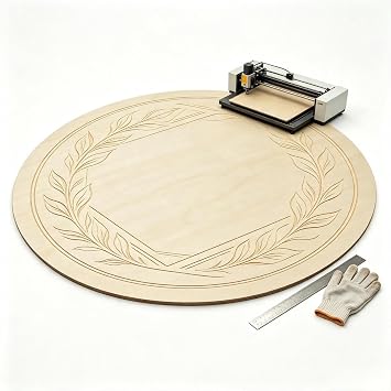15 Pieces Unfinished Wooden Circles for Crafts 30cm Blank Wood Slices Round Cutouts for DIY Painting and Home Decoration