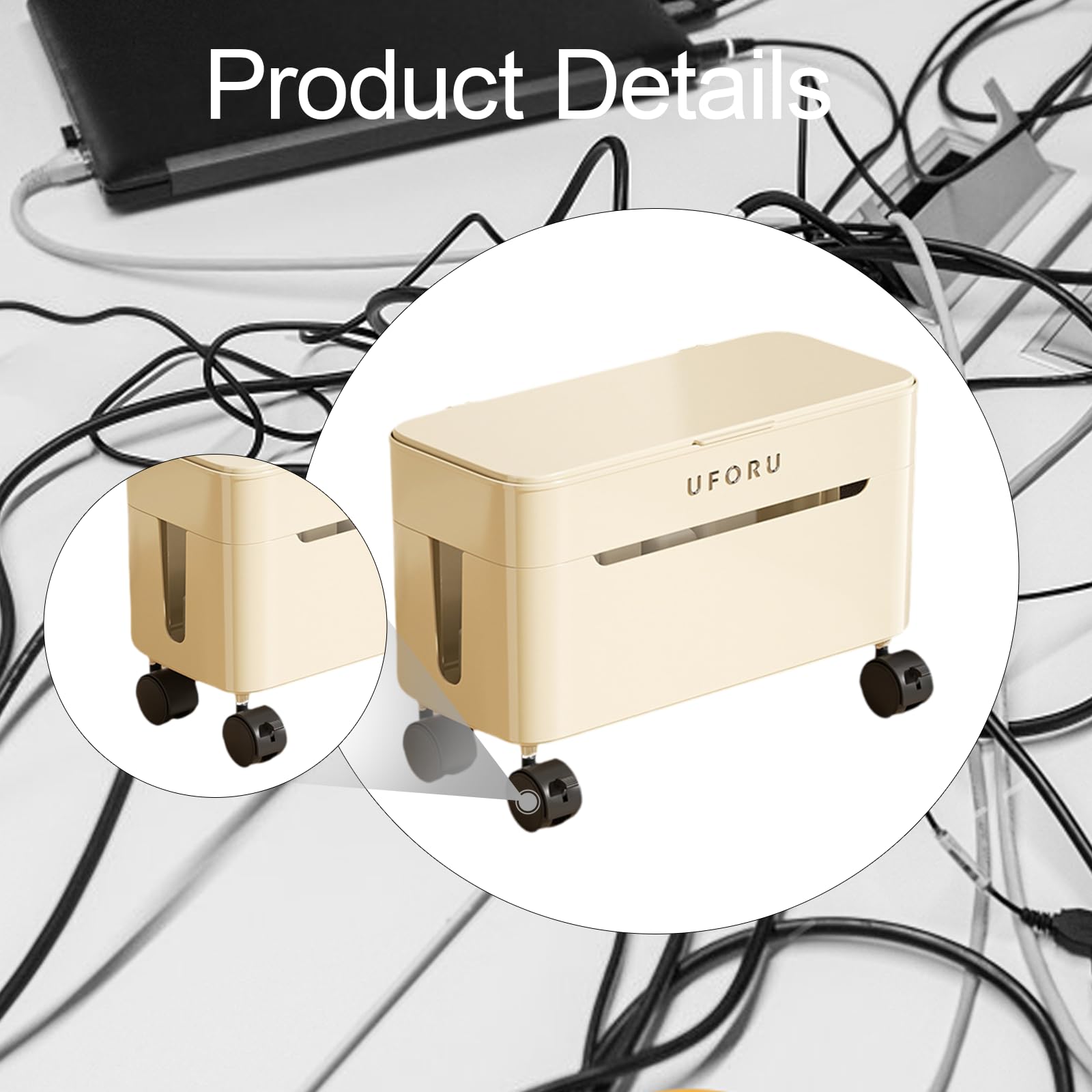 Caja de Almacenamiento, Organizador de Escritorio Perforado, Compartimento para, a Prueba de Polvo, Caja de Almacenamiento, Compartimento, Pa, Blanco
