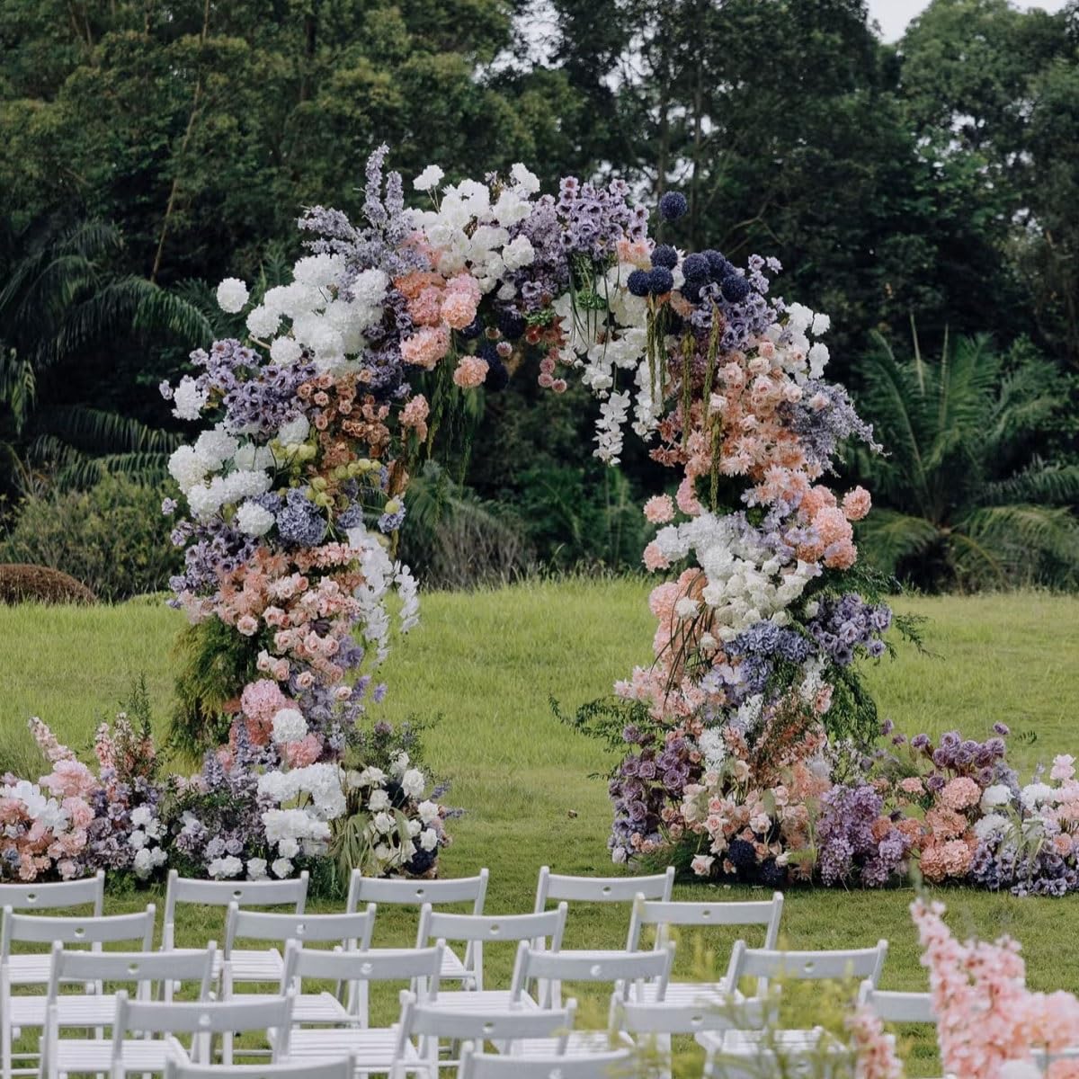 Metall Gartenbogen Rosenspalier Rankhilfe Pera Rankhilfe für Kletterpflanzen Hochzeit Det Erhältlich in Breiten 80-400cm L100xH220cm Stabiler Outdoor Pflanzenhalter