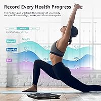 Vista 7 de Posture Scale for Body Weight, Digital Bathroom Smart Scale, 13 Body Composition Analyzer Sync Weight Scale BMI Health Monitor Sync Apps 400lbs