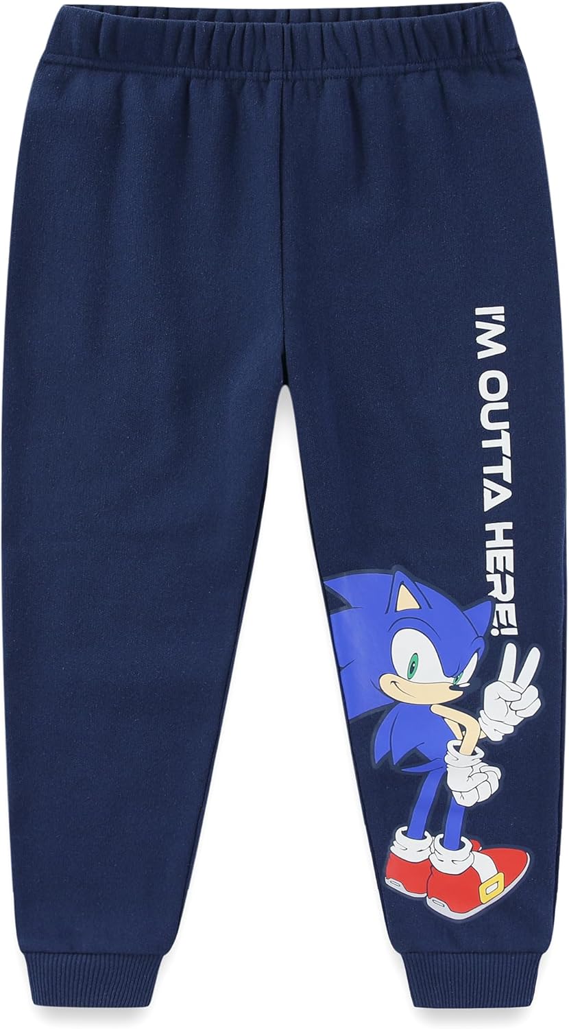 SEGA Sonic the Hedgehog Boys Pullover Hoodie and Pants 2 Piece Set for Big Kids - Image 3