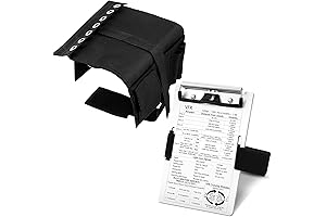 Pilot Kneeboard: Professional Flight Assistant with Elastic Strap and Pen Holder