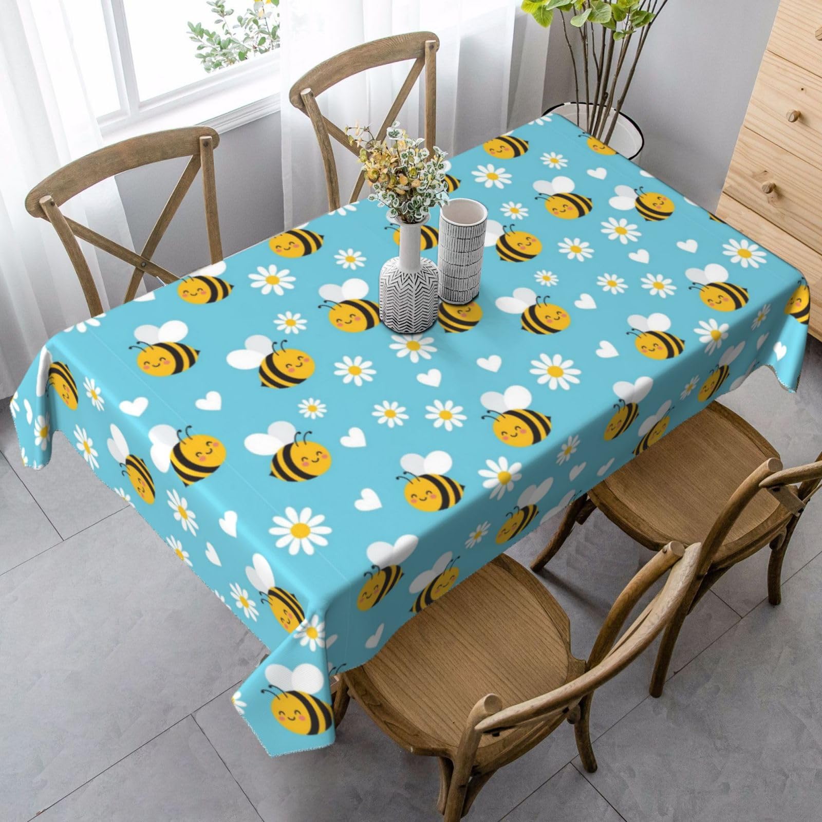Nappe infroissable rectangulaire 137x183 cm haute résistance pour banquet et cocktail