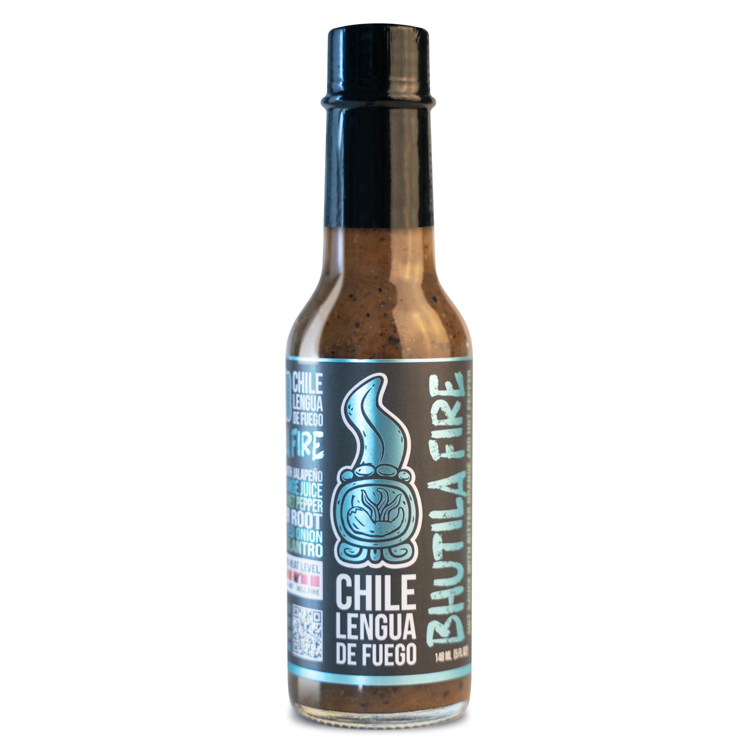 BHUTILA FIRE Super Hots Hot Sauce - Sour Orange, Smoked Scotch Bonnet, Chipotle, Jalapeno - 4.5/6 Heat Level