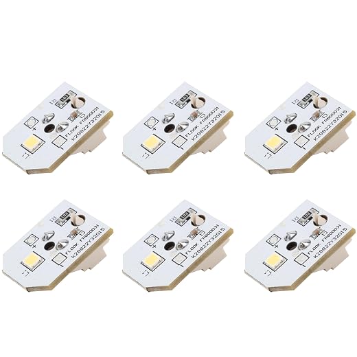 Ultra Durable 6 Packs WR55X11132 Refrigerator LED Light Replacement Part by BlueStars - Exact Fit for GE Refrigerators - Replaces EAP12172918, AP6261806, PS12172918, API 5646375