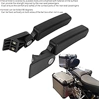 Vista 3 de KIMISS Reposabrazos del pasajero de la motocicleta, reposabrazos del maletero de la motocicleta, pasamanos del asiento trasero apto para Kawasaki
