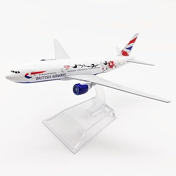 British Airways B777 Airplane Model Union Jack Diecast Metal Alloy 1400 Scale Display Collectible Gift Ornament