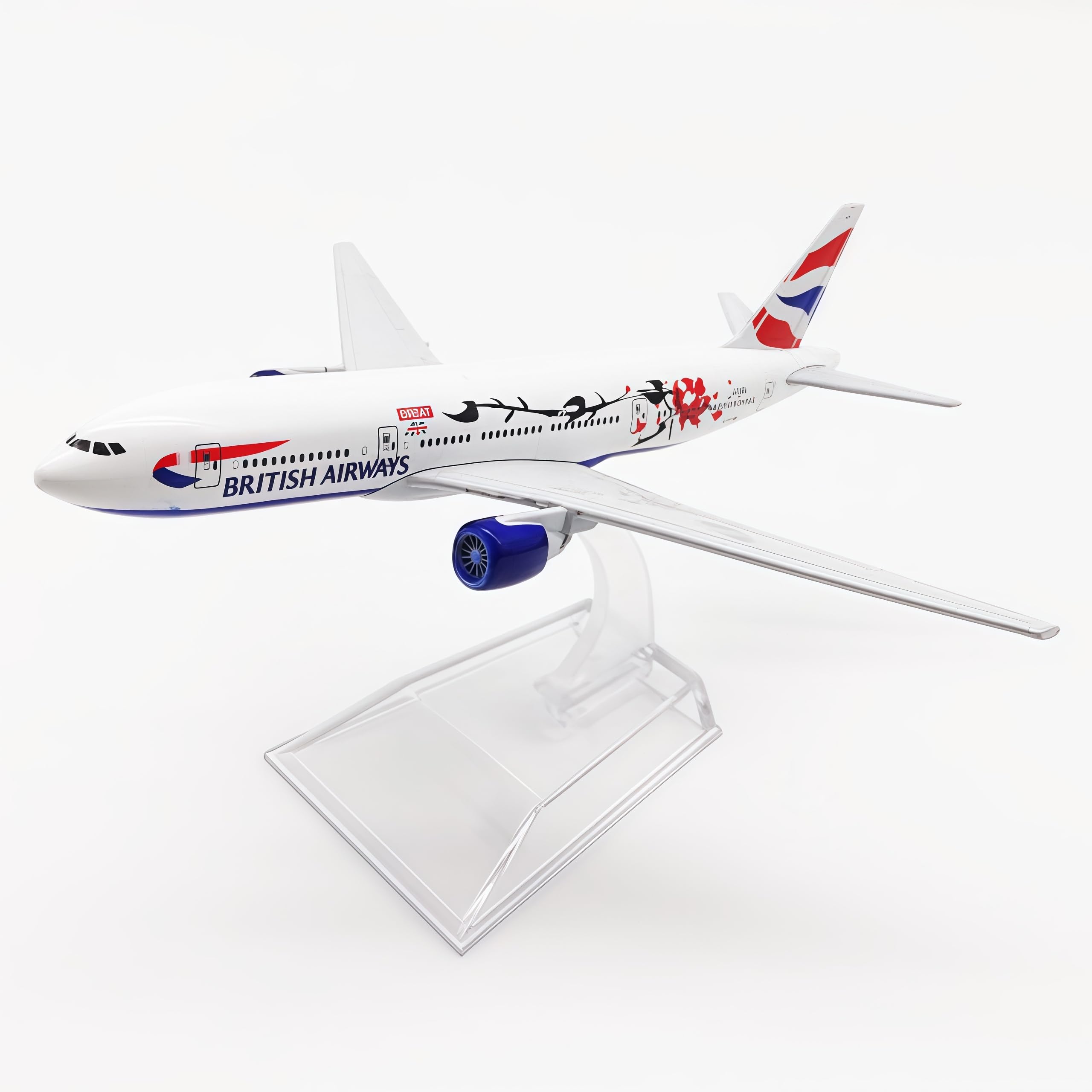 LGSRSNXHTX British Airways B777 Airplane Model Union Jack Diecast Metal Alloy 1:400 Scale Display Collectible Gift Ornament