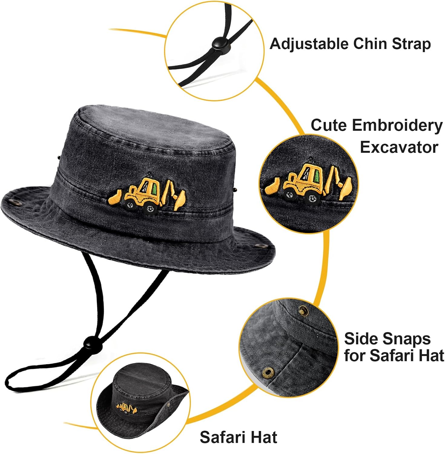 Kids Boys Girls Embroidered Baseball Caps Baby Sun hat Toddler Dinosaur Trucker Hats Summer Hats（3-8years - Image 2