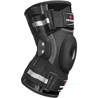 NEENCA Knee Support for Knee Pain Knee Support with Hinged Knee Support and Patented X-Strap Attachment System, Strong Stabil