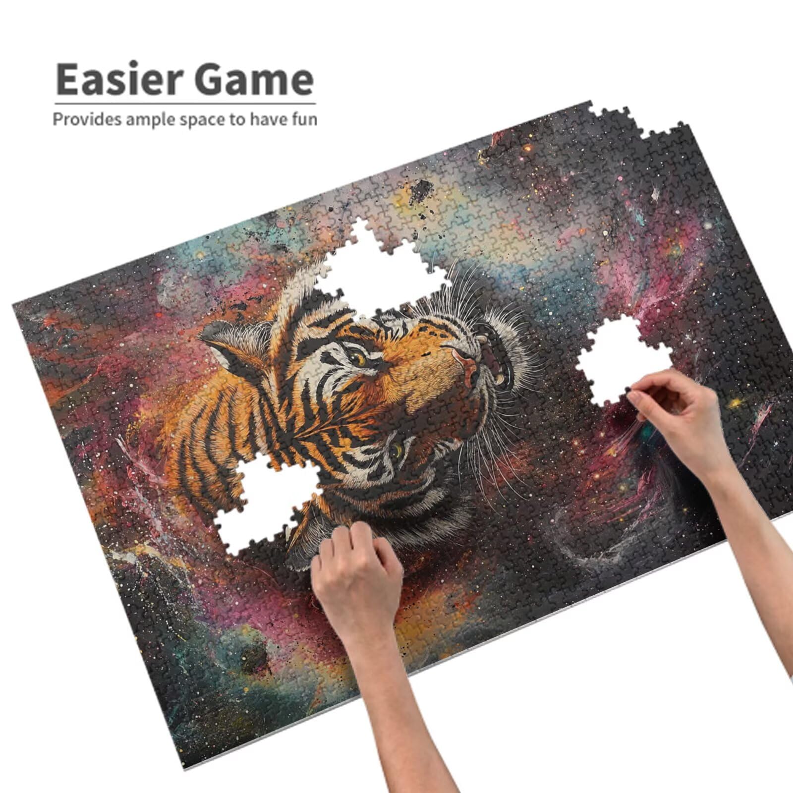 Puzzle Tigre Puzzle 2000 Piezas,Animal Rompecabezas Desafiante,Juego Puzzles Adultos,Impresión de Alta Definición Colorido Puzzles Madera con Caja de Regalo,Home Decoration,Regalo Mujer,p1276t