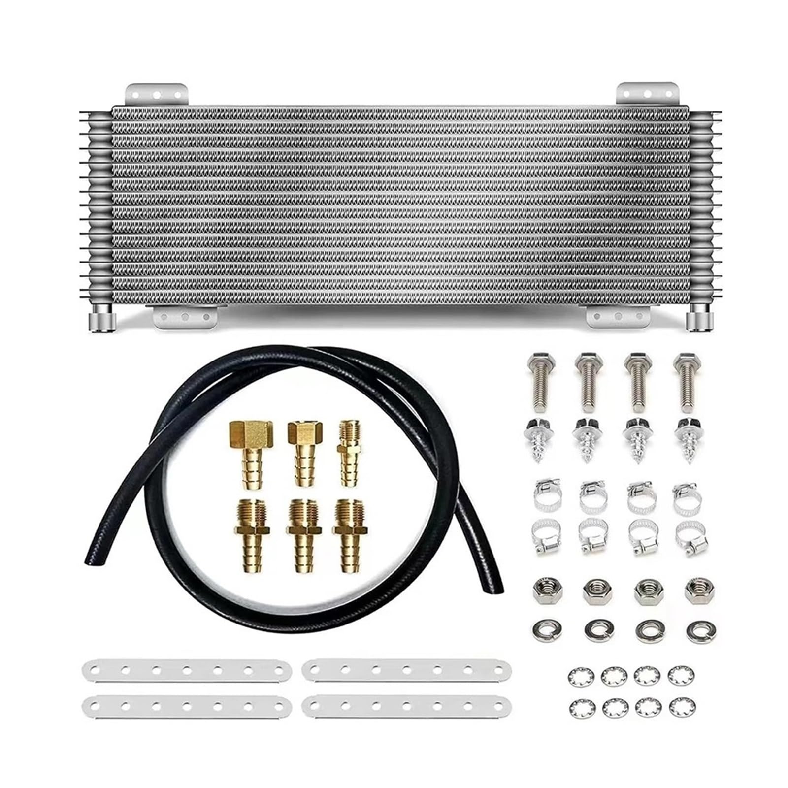 KWEZ Refroidisseur de Transmission Refroidisseur d'huile de boîte de Vitesses en Alliage d'aluminium 329, radiateur de Refroidisseur d'huile Moteur pour boîte de Vitesses