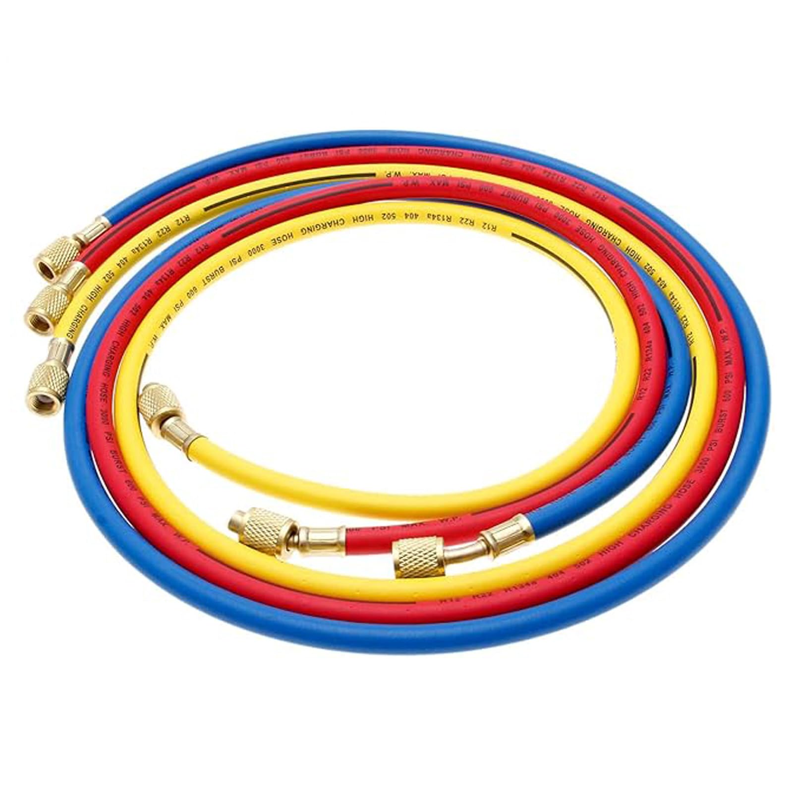 Kit Tubi Ricarica Refrigerante Aria Condizionata - 3 Pezzi Da 1.5m, 600psi, 1/4" SAE - Per Manutenzione E Carica Gas - Foto 10