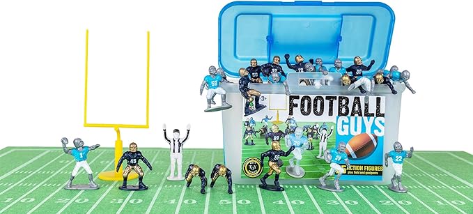 SEGA va sortir un jeu de football gratuit pour rivaliser avec FM26 7 71 kQ0+0QZL. AC SX679 Kaskey Kids Football Guys, Navy Gold vs. Gray Blue, 30 Pieces in Each Set, Includes 2 Teams, Accessories, and Travel Storage Case, Nostalgic Sports Action Figures for Imaginative Play, Ages 3 and Up