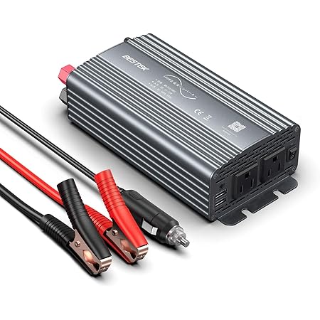 Amazon Bestek 正弦波 インバーター シガーソケット コンセント 500w Dc12vをac100vに変換 Usb2ポート搭載 車載用 インバーター カーインバーター 12v車専用 赤 Mrz5010bu Rd インバーター コンバーター 車 バイク