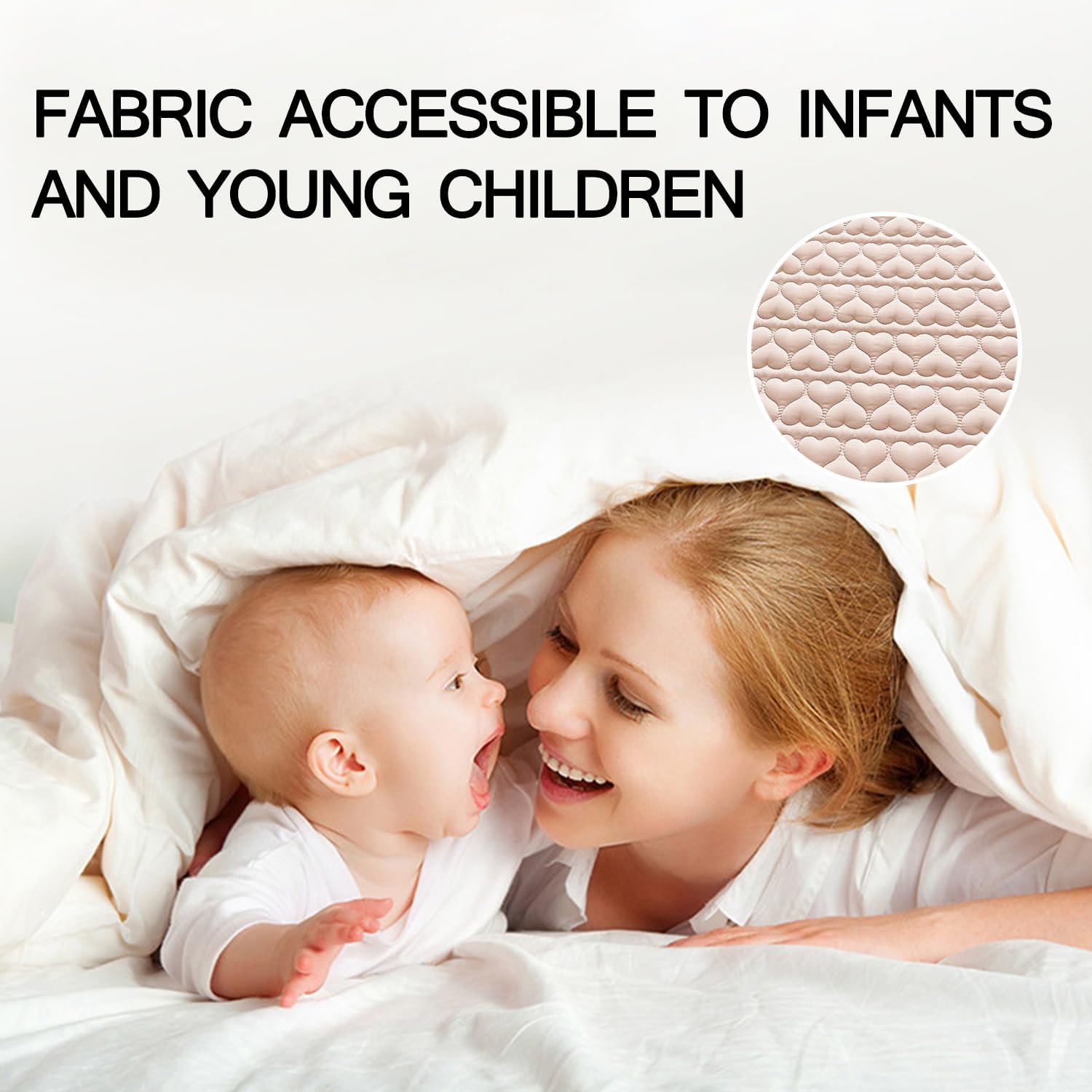 King Size of Waterproof Mattress Protector Cotton Fitted Sheet Thick Mattress Cover Skin Friendly Breathable Mattress Topper Machine Washable Deep Pockets for 12 in,Gray,120 * 200cm