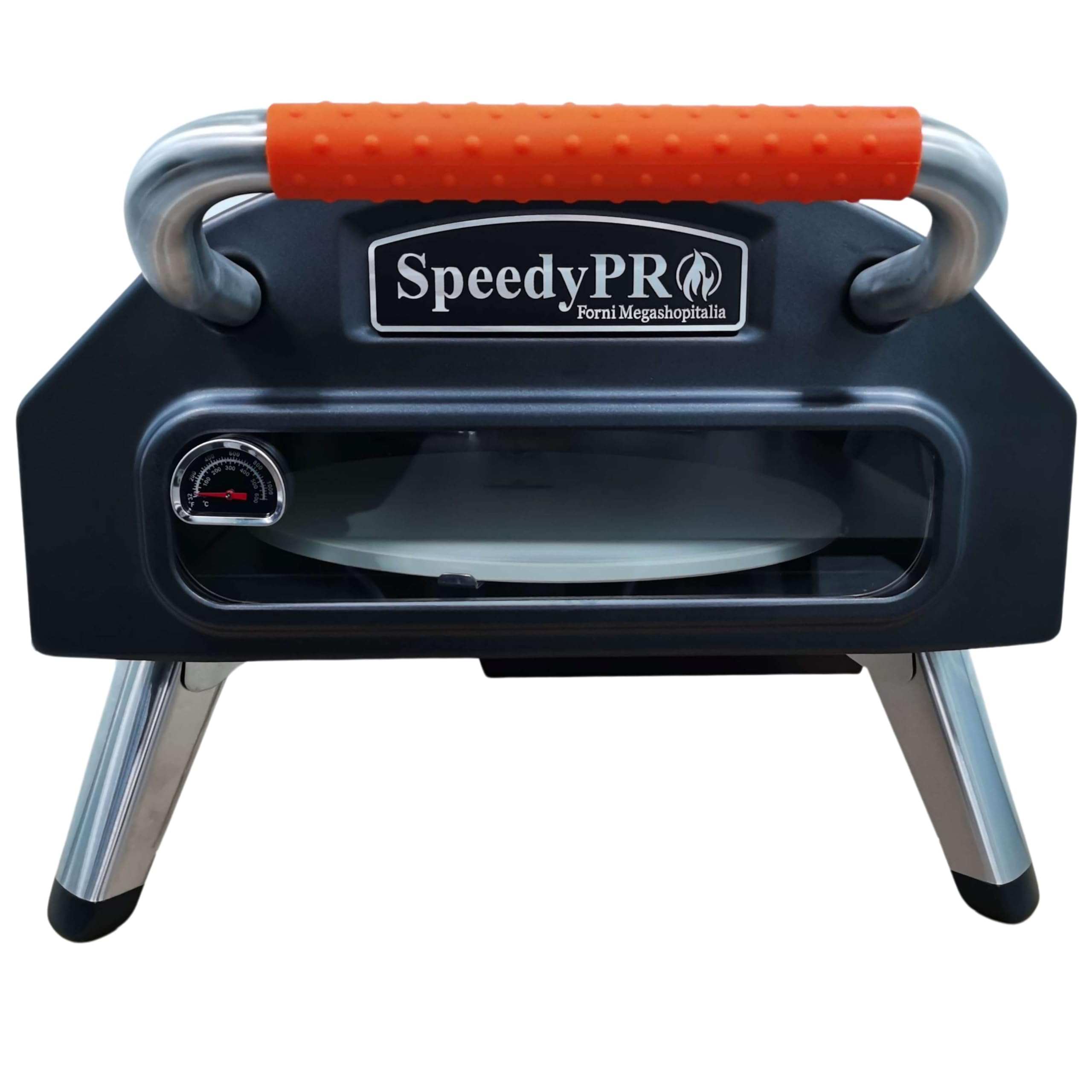Forno per Pizza a Gas in Acciaio Pietra Rotante Automatica 500°C SpeedyPRO