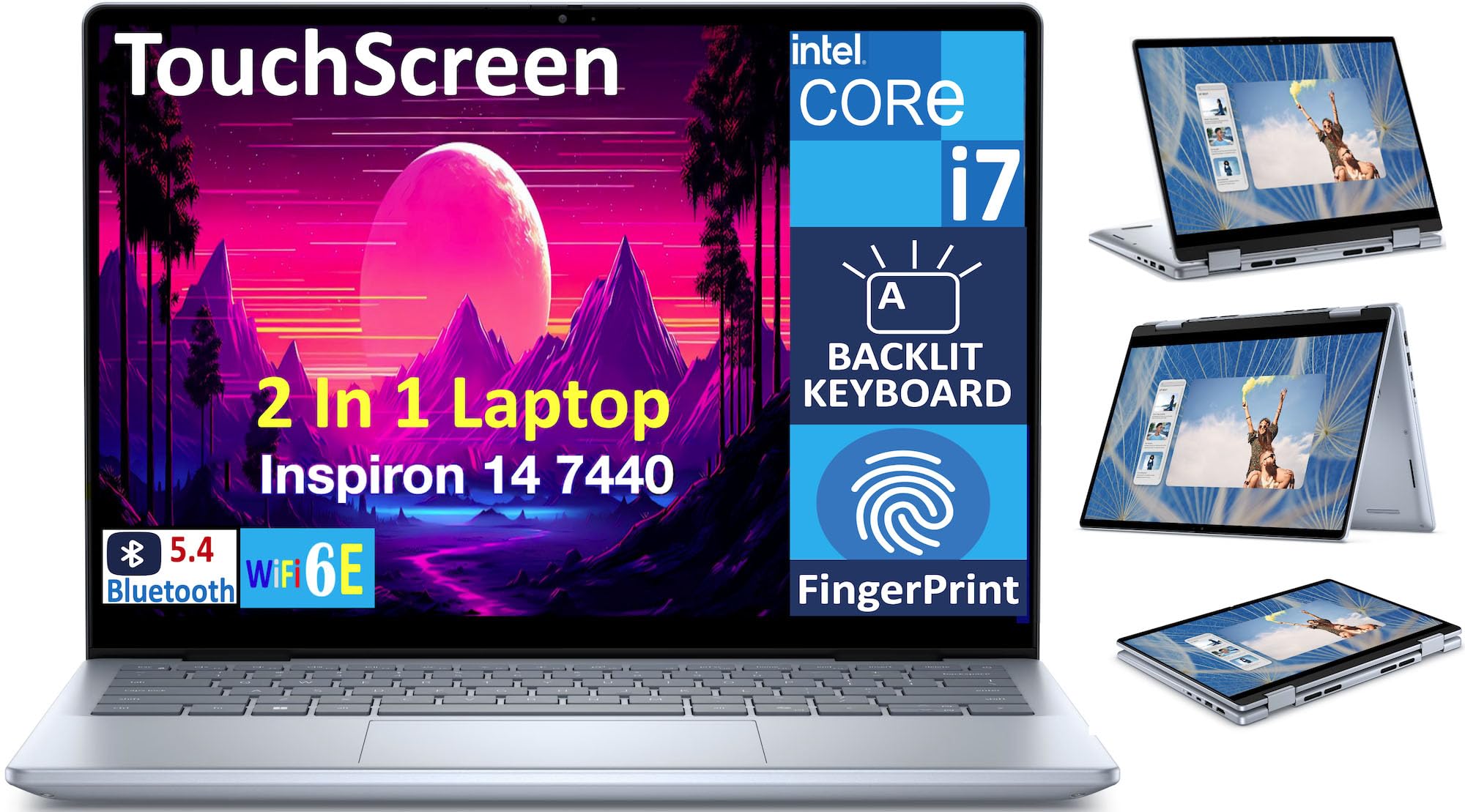 Amazon.com: Dell Inspiron 14 7440 Business 2-in-1 Laptop 14.0
