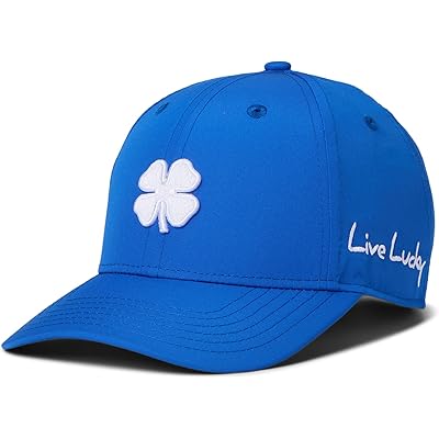 Black Clover Hollywood 31 Adjustable Hat royal blue hat/3d white clover