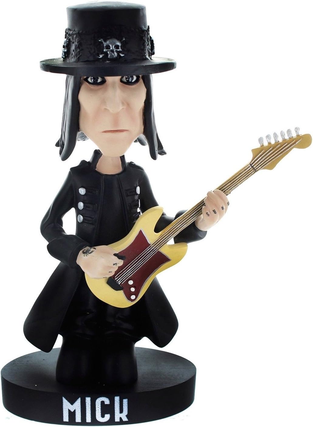 Musical Artist Locoape Motley Crue Mick Mars Resin Bobble Head Statue