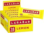 LÄRABAR Lemon, Fruit & Nut Energy Bar, Pack of 16 Bars, Gluten Free, Vegan, Family Pack, Snack Bars, 720 Grams Package