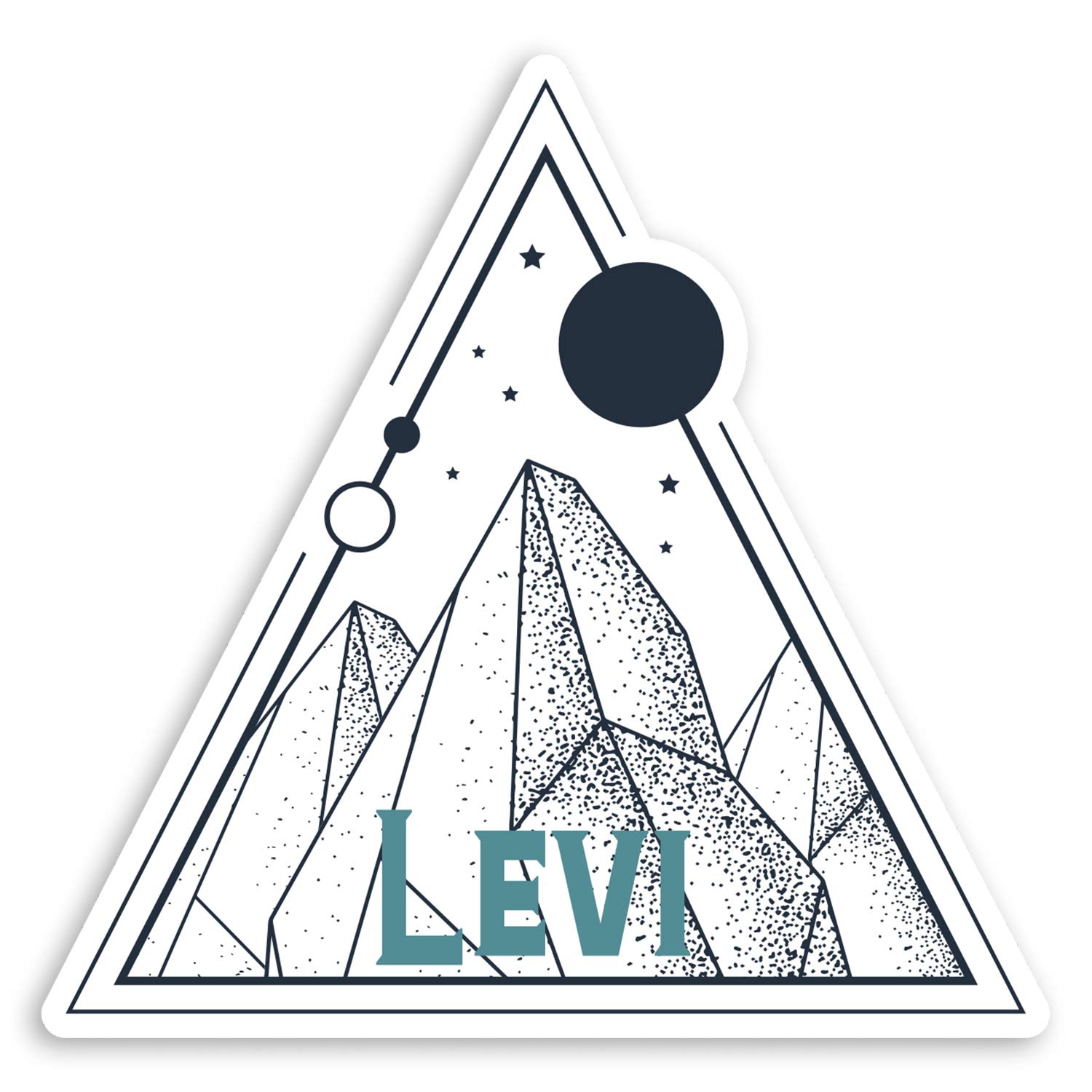 Destination Vinyl Ltd Multi 2 X 10Cm Levi Finland Vinyl Stickers - Ski Snow Luggage Sticker #30593 (10Cm Wide)