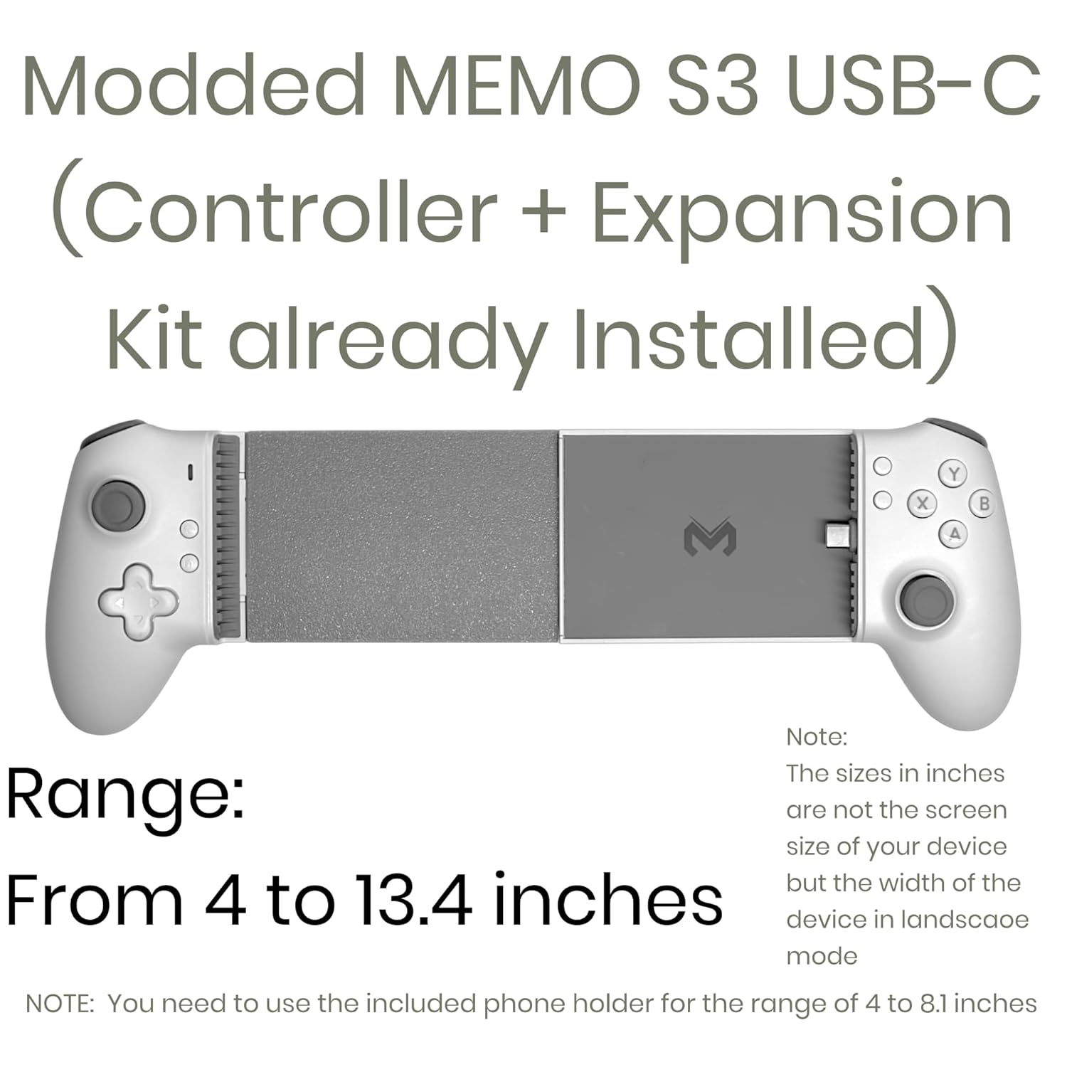 Modded Tablets Gaming Controller For Android and iPhone With Hall Effect sticks and Mechanical buttons