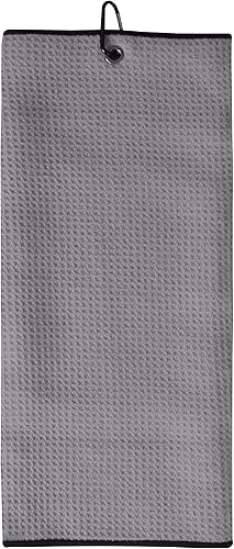 Miniatura 5 de Juego de toallas de golf con patrón de gofre de microfibra, toalla de golf triple con clip para bolsa y kit de herramientas de cepillo con limpiador