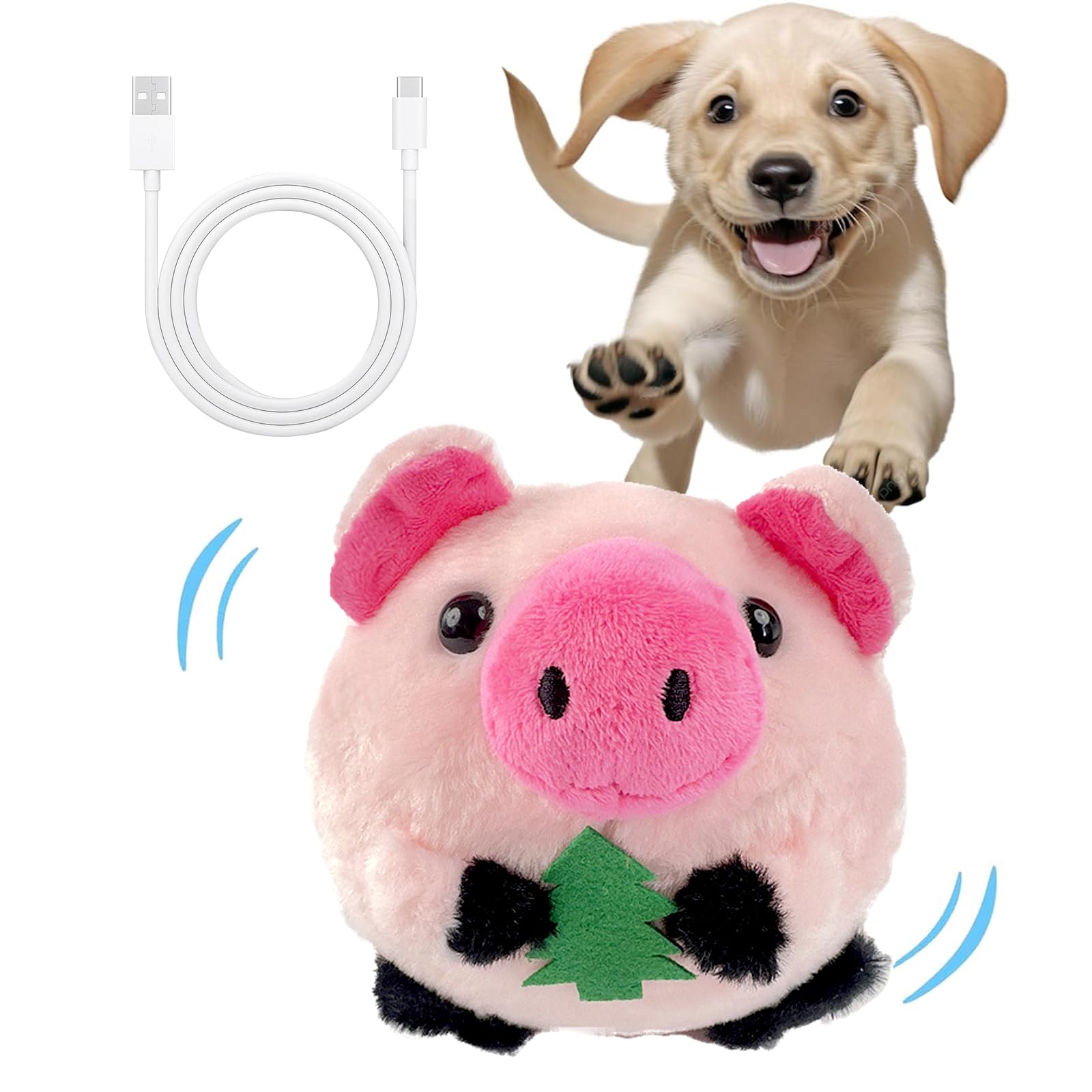 Amazon | HOMEBASICS 犬 電動ボール おもちゃ 動くボール ぬいぐるみ