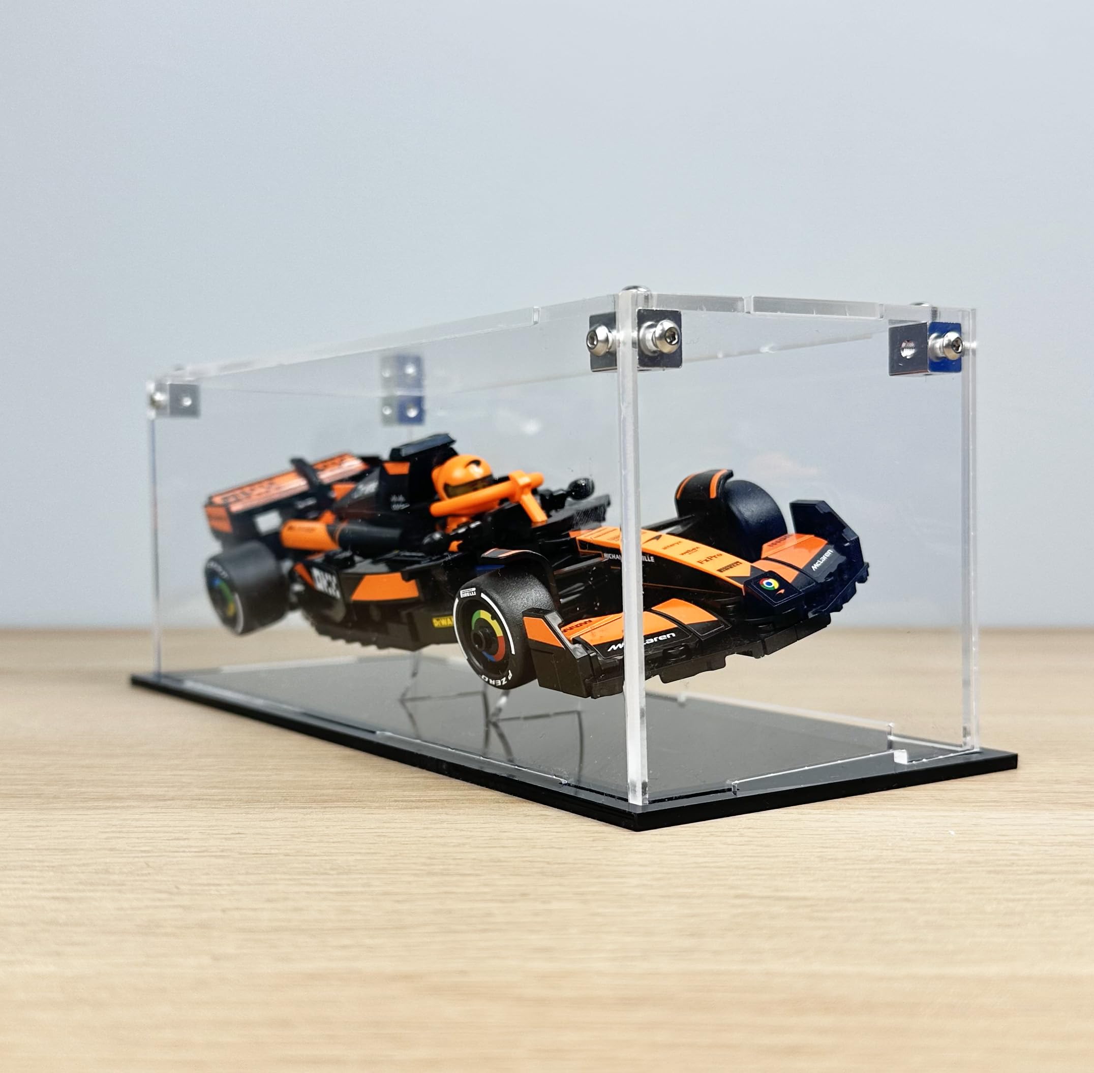 Brick Nest Acrylic Display Case for LEGO Speed Champions F1 Car, Clear - Image 4