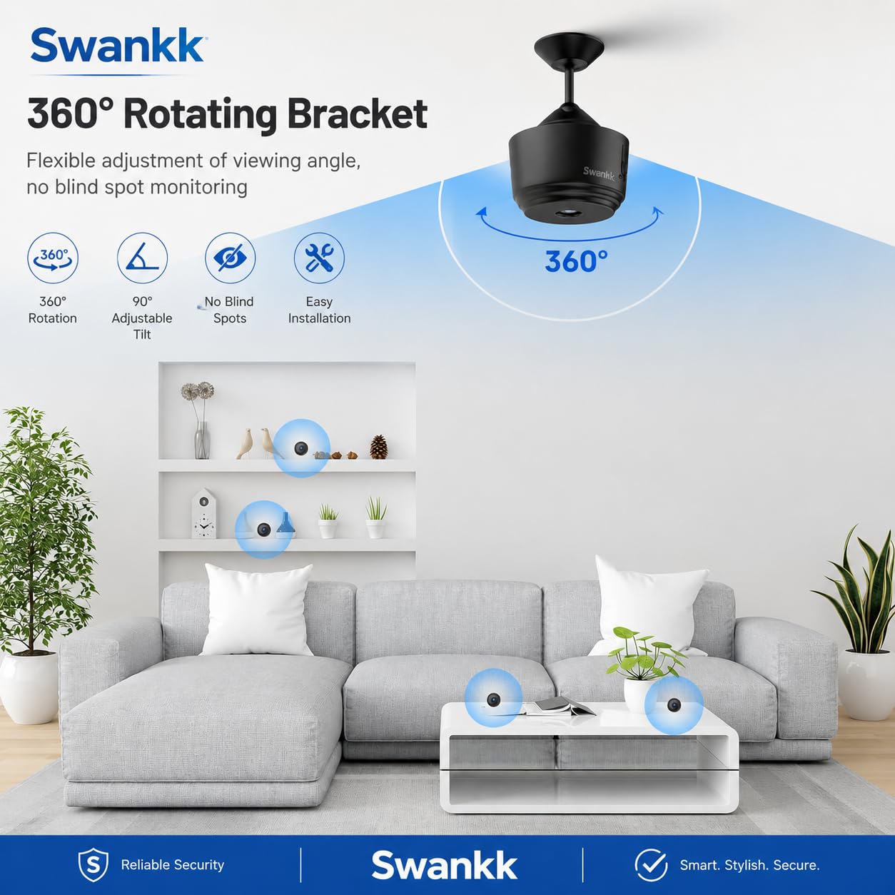 SWANKK Mini Spy Camera - WiFi Security Cam -2