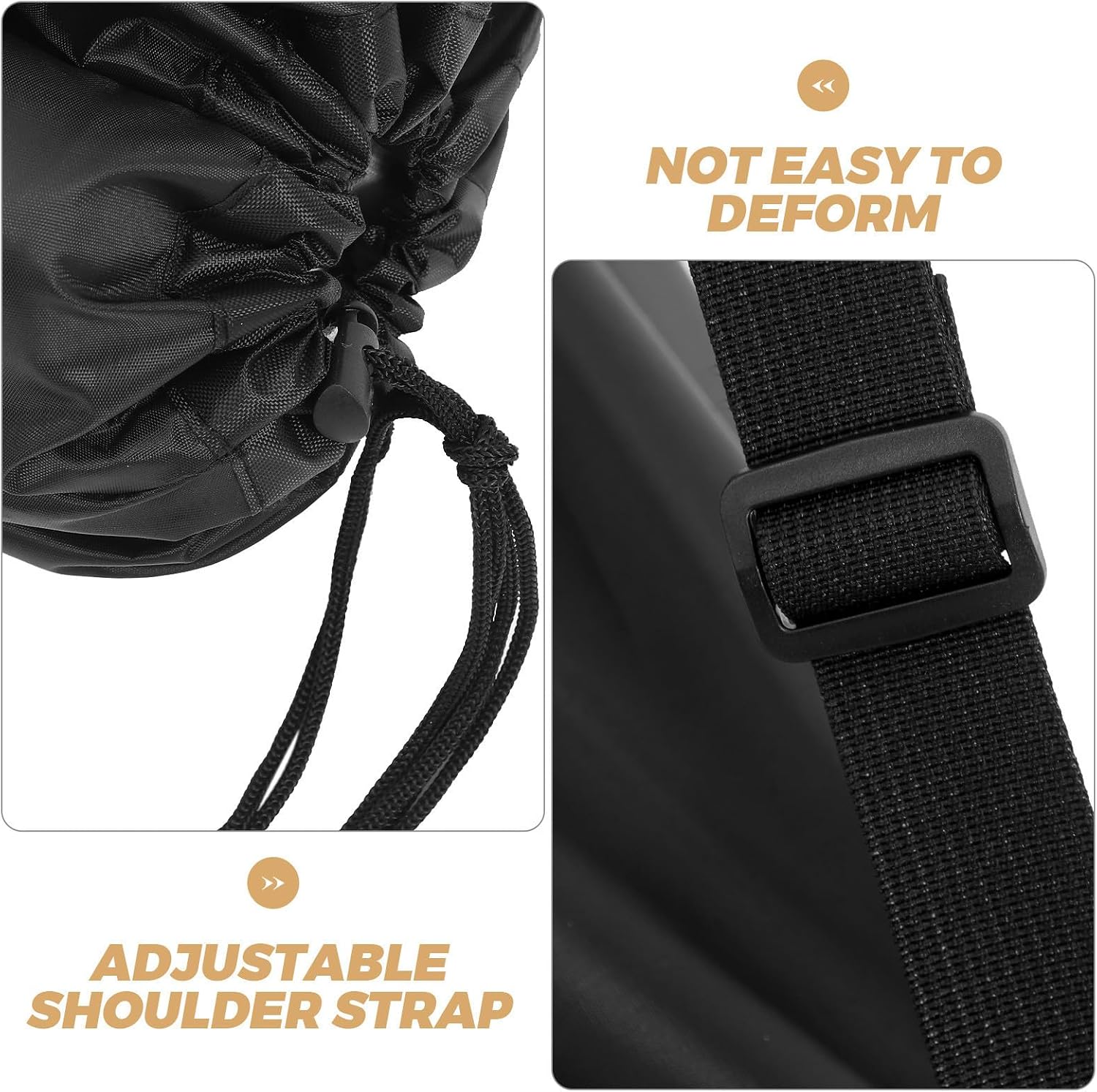 LIFKOME Folding Chair Storage Bag Replacement for Camping Chair, Black