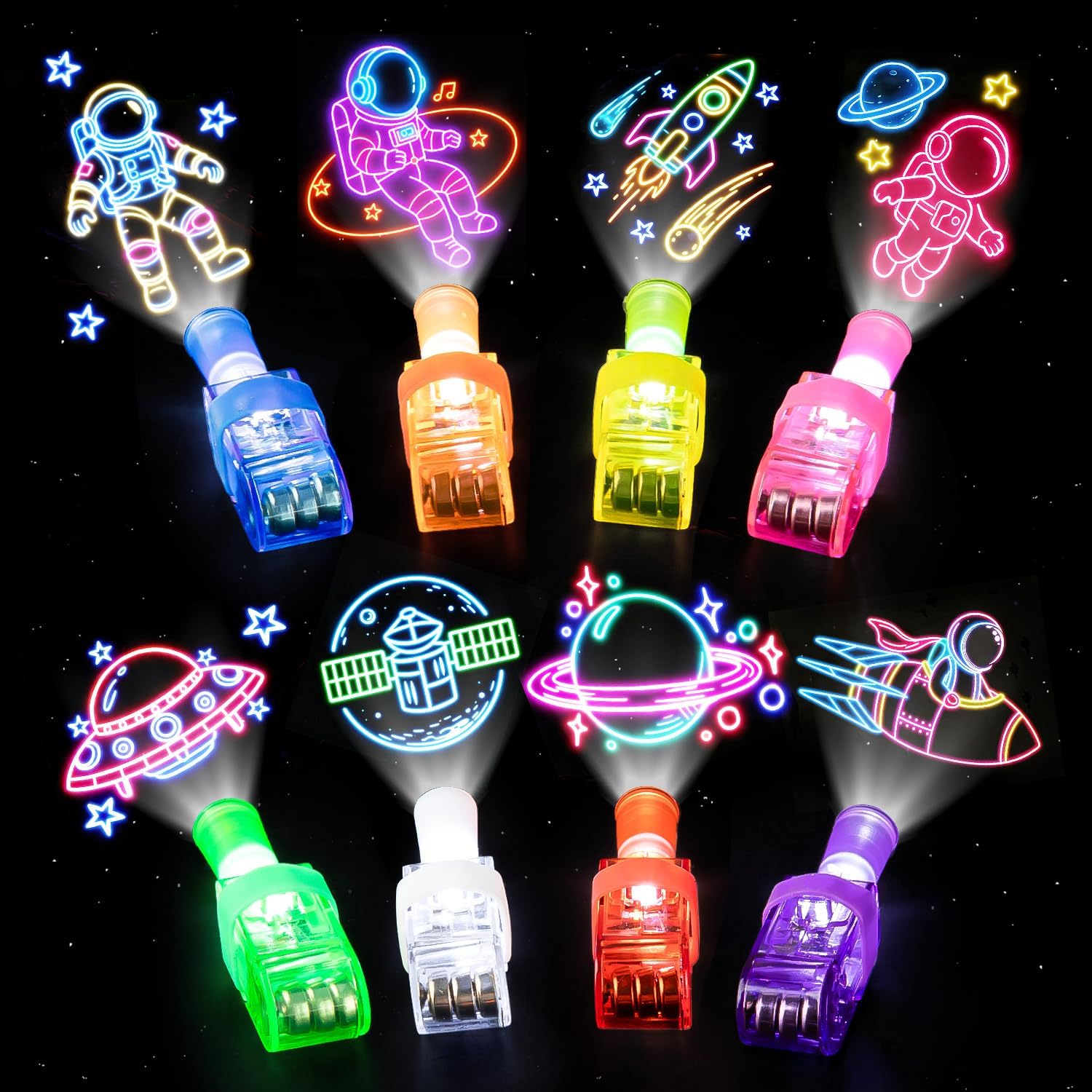 80Pcs Thanksgiving Finger Lights, Fall Festival Party Favors, Glow in The Dark Light Up Toys Bulk, Pinata Fillers Goodie Bag Stuffers, Friendsgiving Classroom Prizes Thanksgiving Party Gifts
