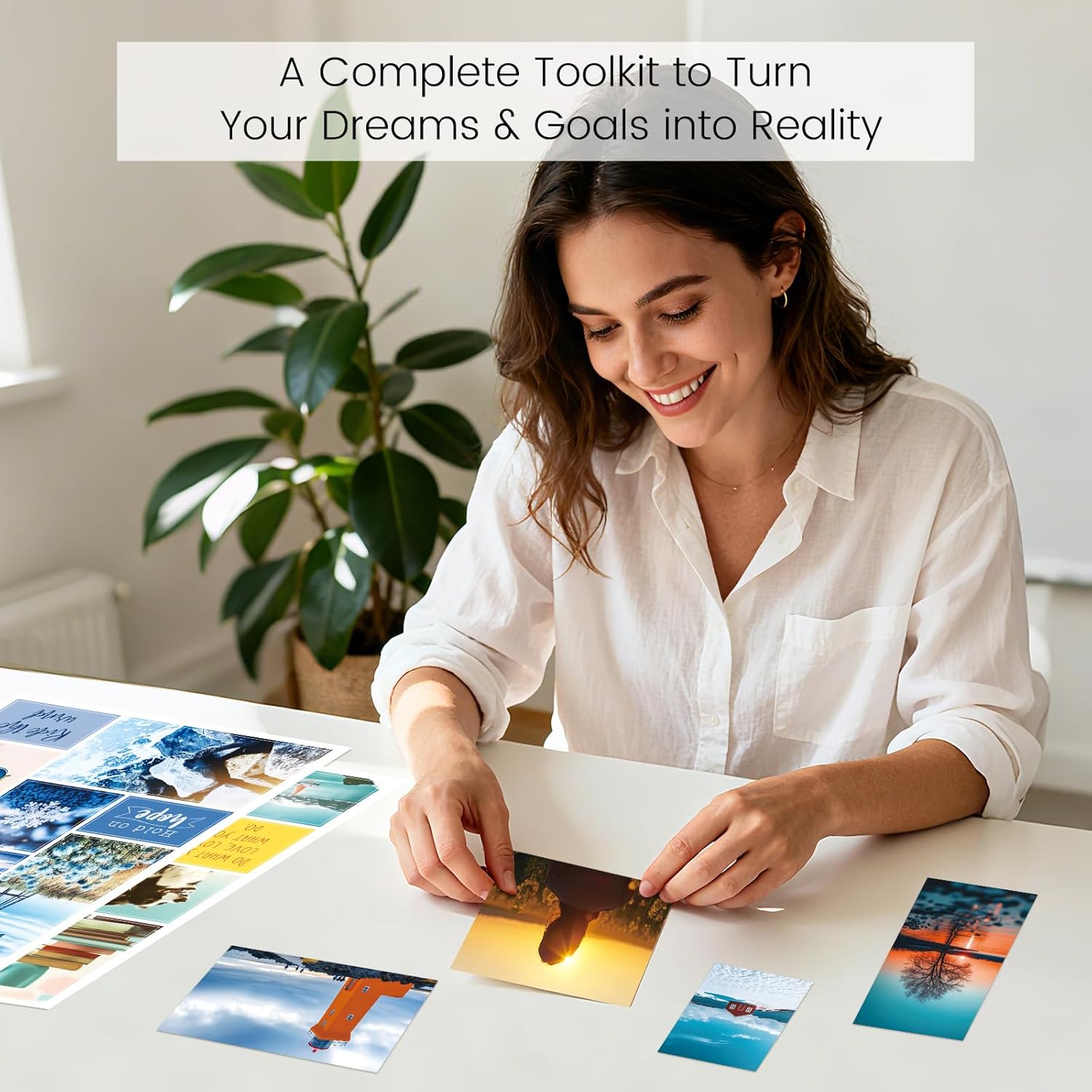 Sawnfay Vision Board Book - 2026 Vision Board Sticker Book, with Motivational Images & Quotes, Vision Board Kit & Supplies for Women, Travel - Image 2